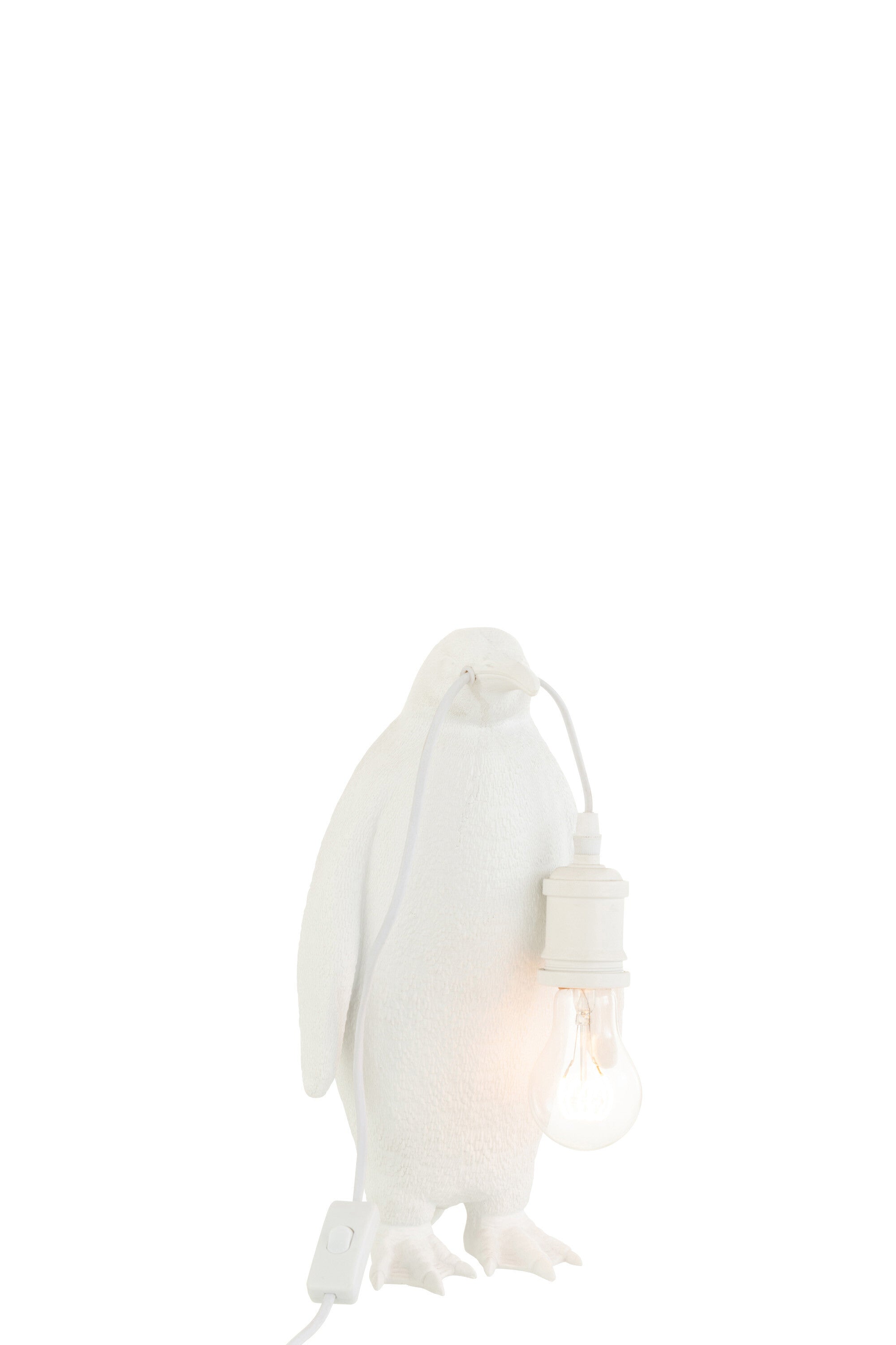 Tischlampe Pinguin 2er Set Resin Weiß Small