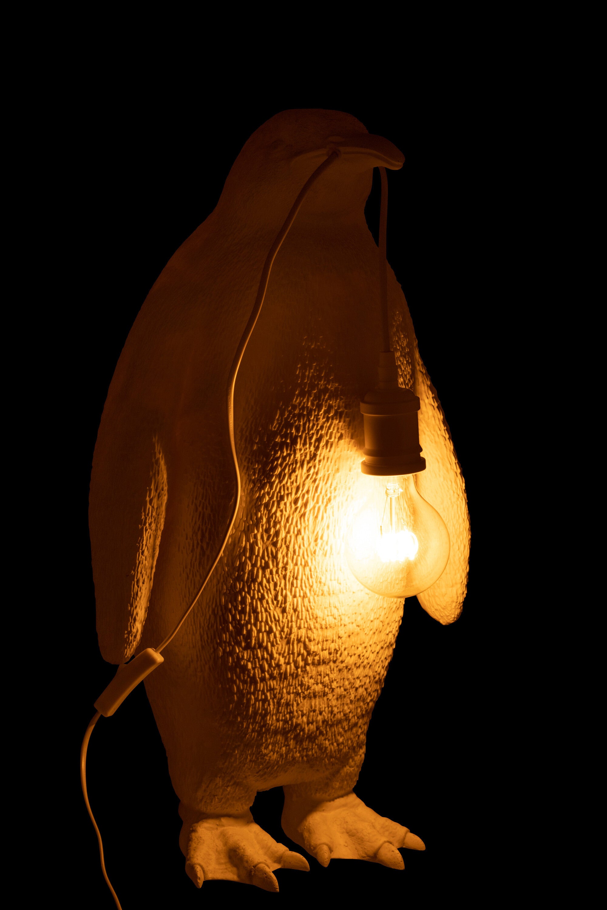 Tischlampe Pinguin Resin Weiß Large