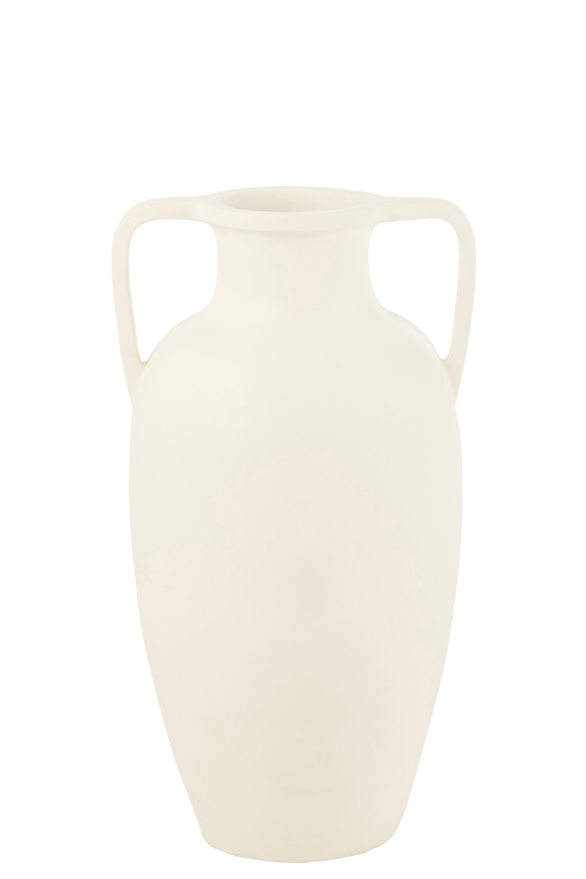 Vase 2 Henkel Terrakotta Weiß Large