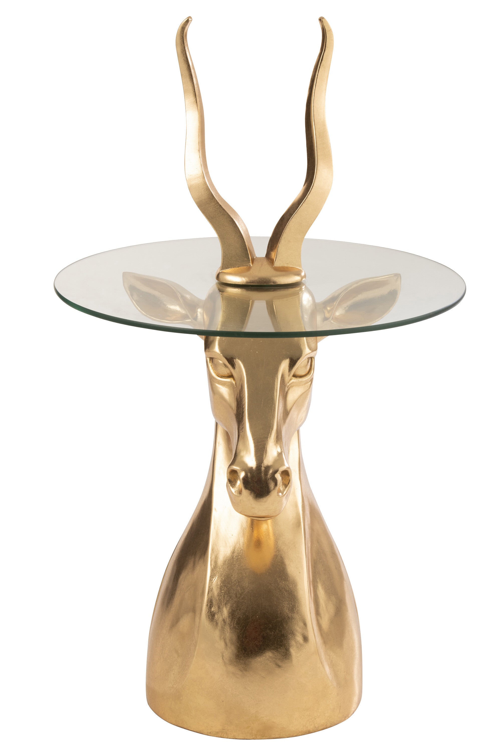 Beistelltisch Antilope Resin/Glas Gold