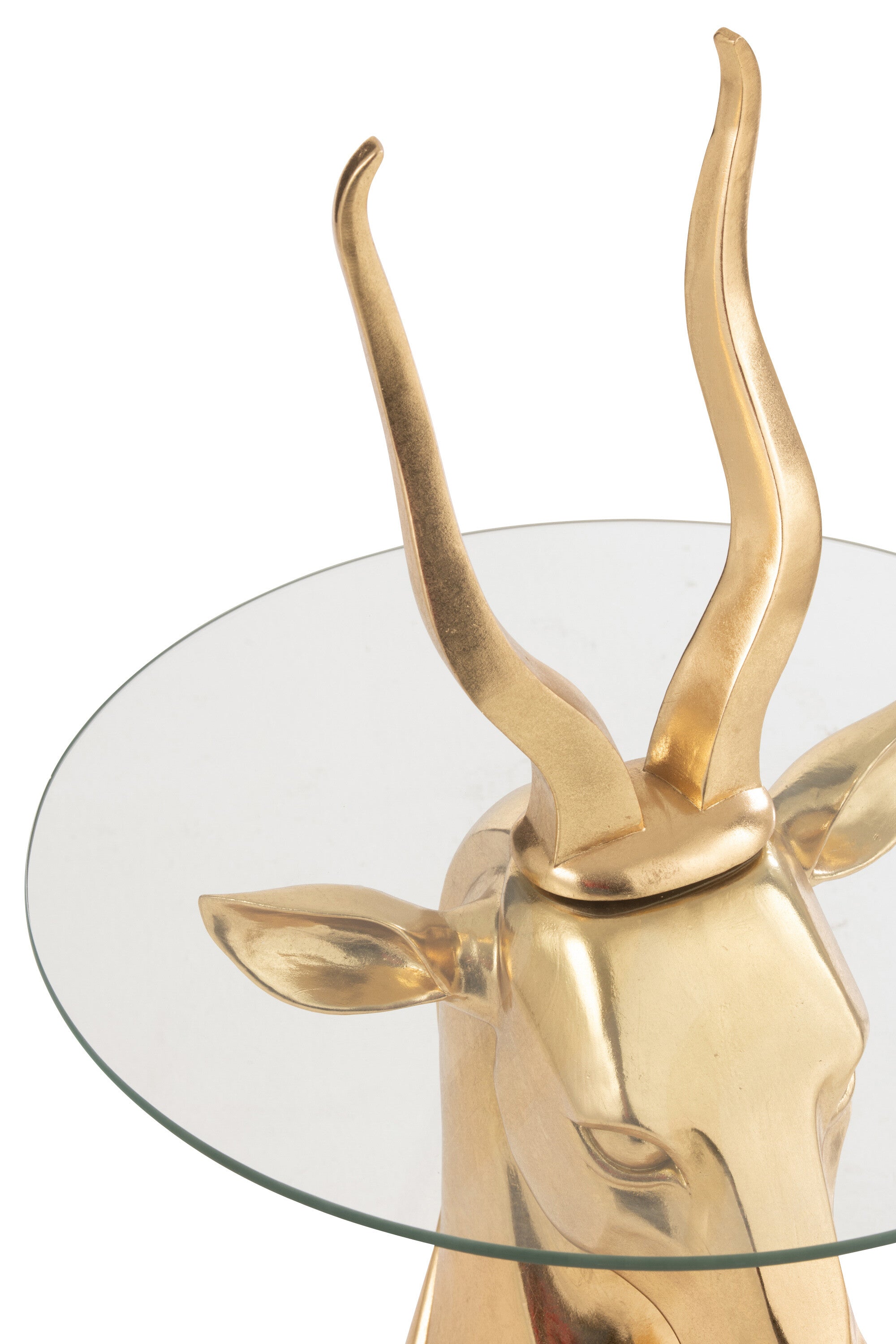 Beistelltisch Antilope Resin/Glas Gold