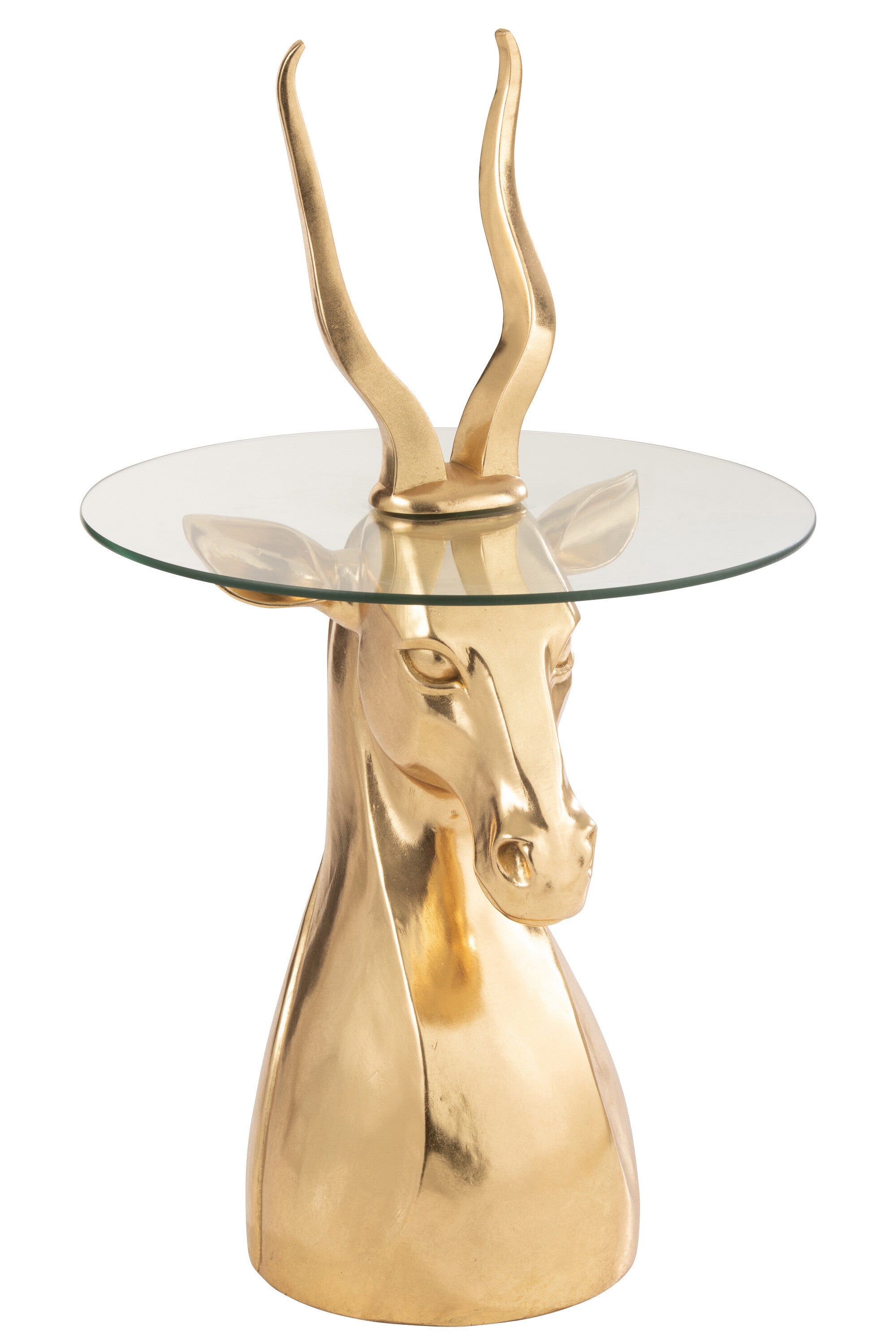 Beistelltisch Antilope Resin/Glas Gold