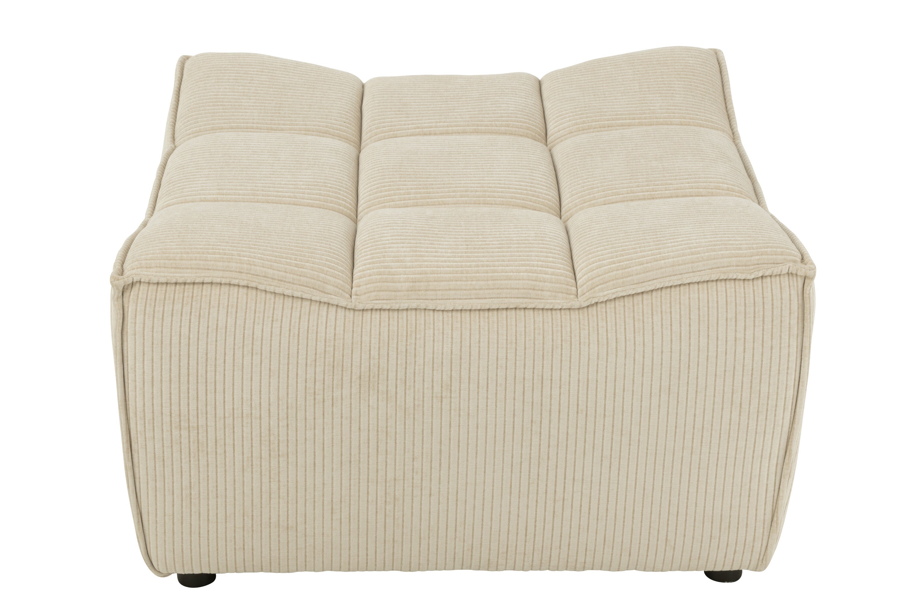 Hocker Grid Pappelholz/Schaum Beige