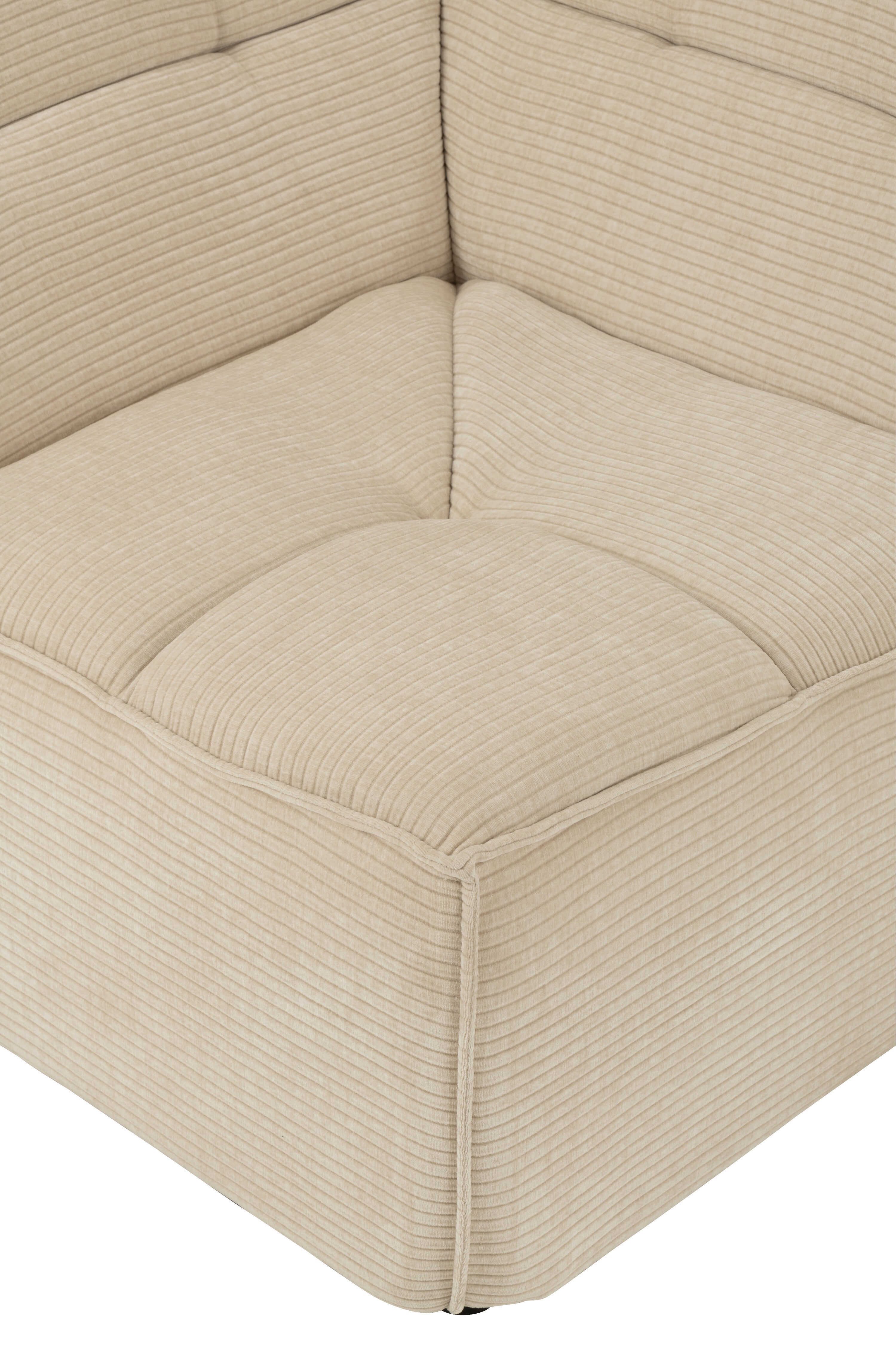 Sofa Ecke Grid Pappelholz/Schaum Beige