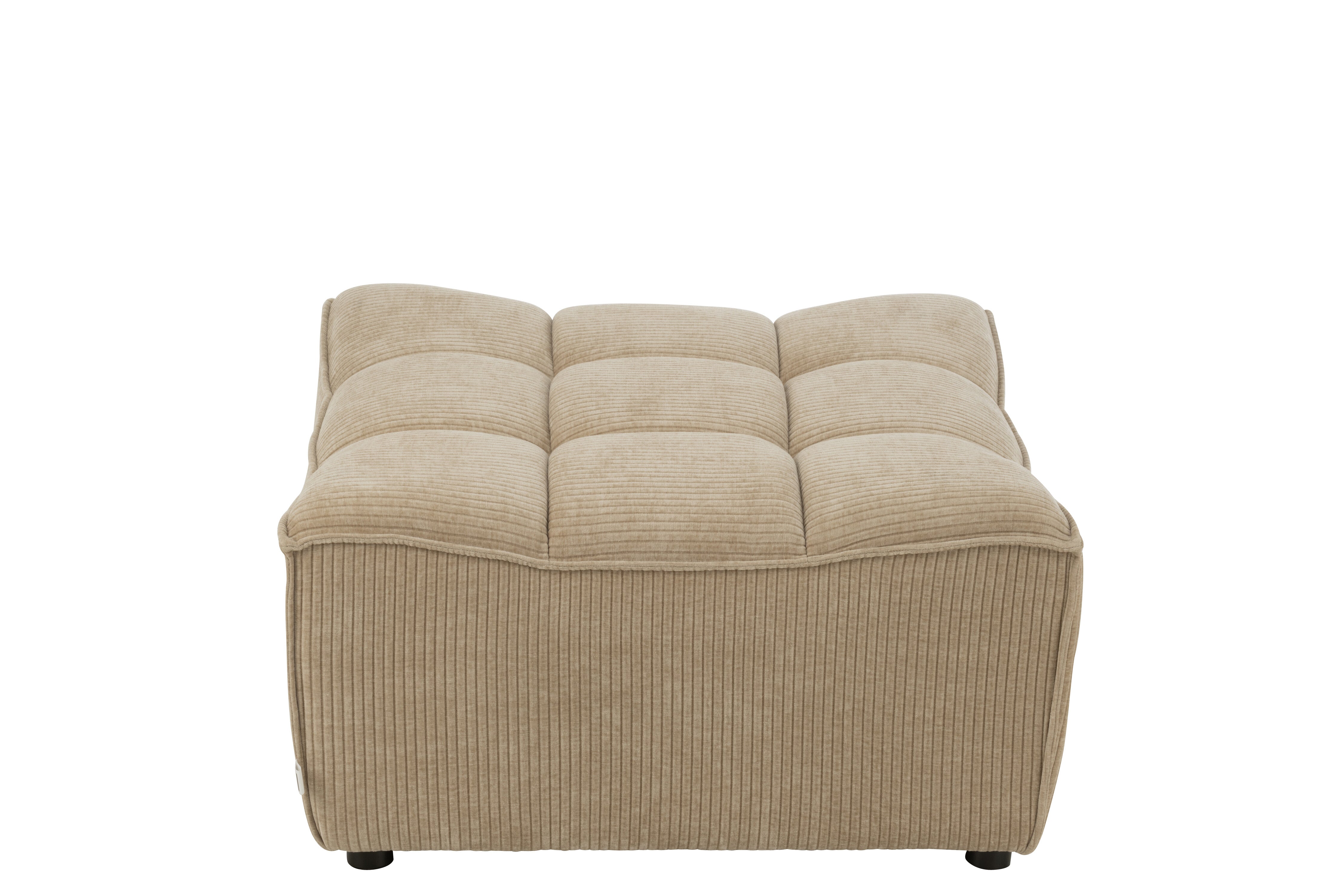 Hocker Grid Pappelholz/Schaum Dunkel Beige