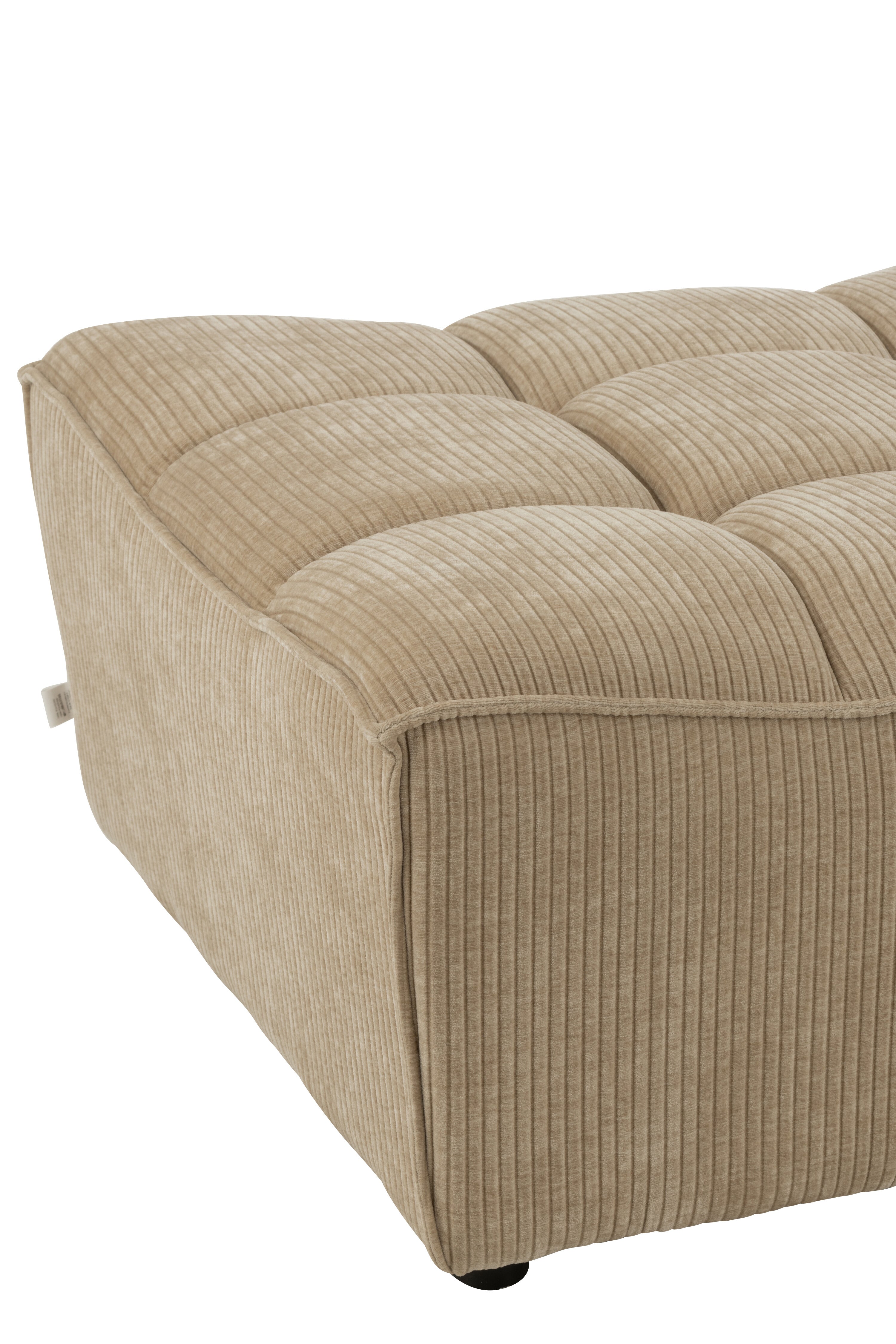 Hocker Grid Pappelholz/Schaum Dunkel Beige