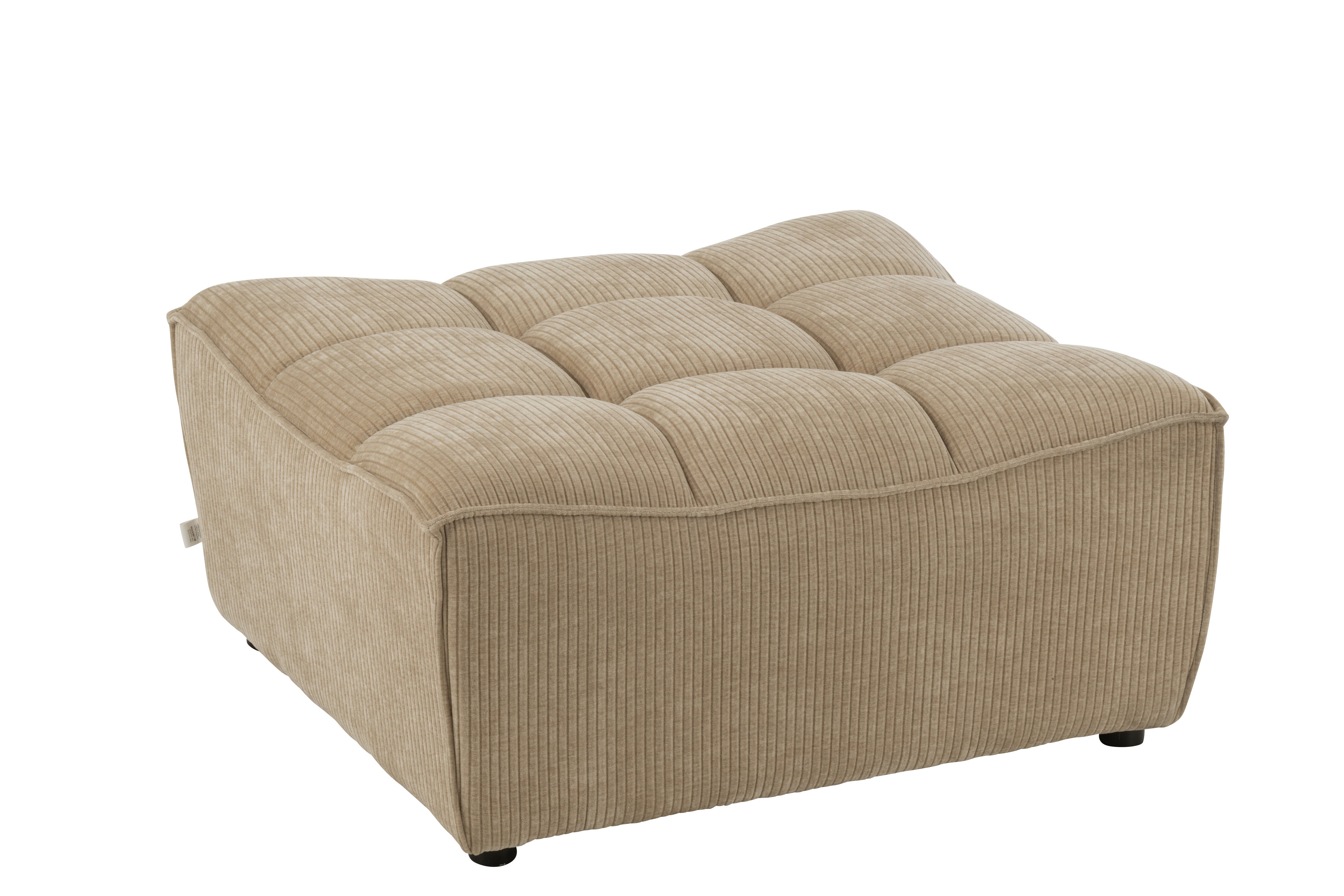 Hocker Grid Pappelholz/Schaum Dunkel Beige