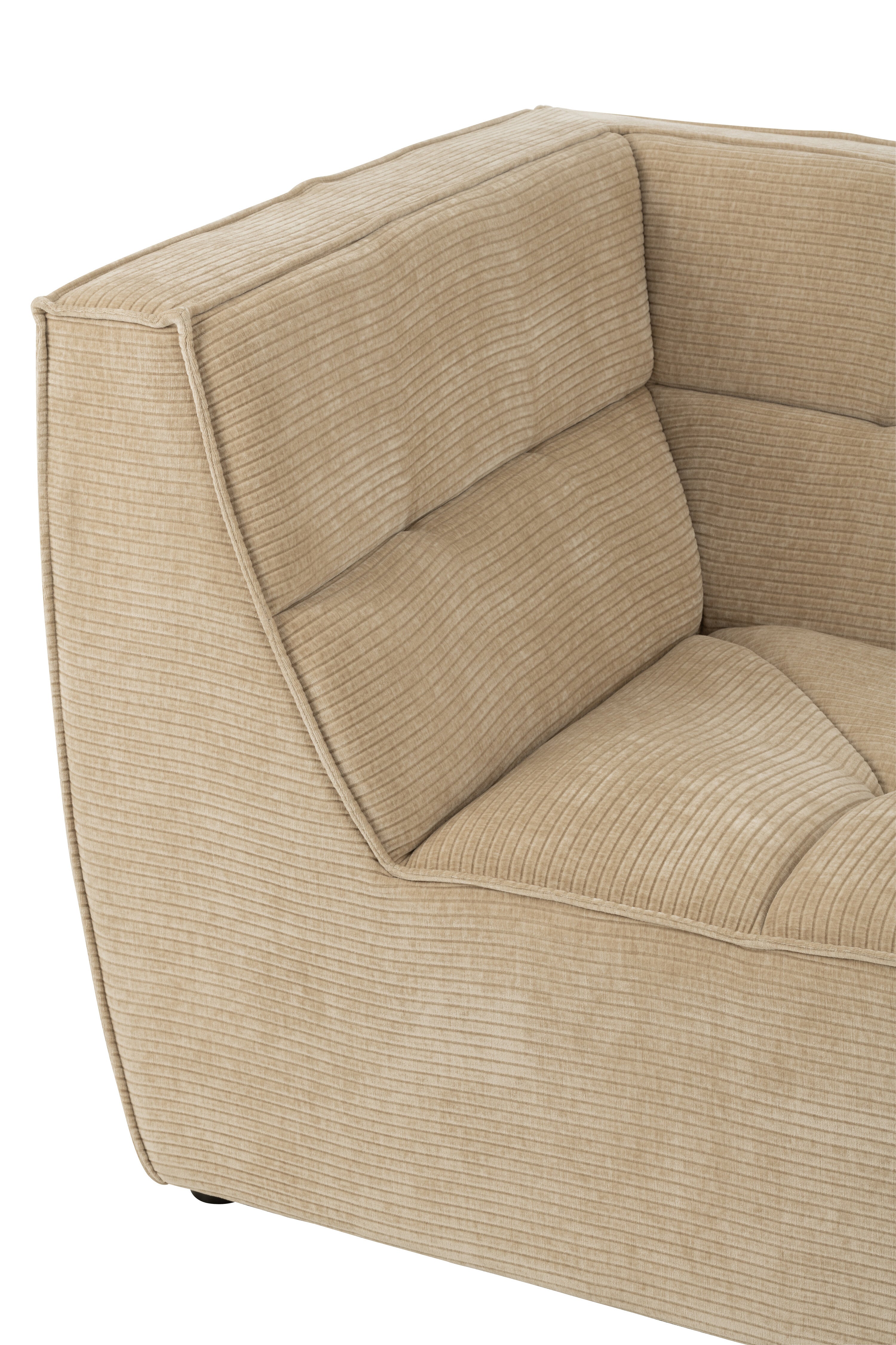 Sofa Ecke Grid Pappelholz/Schaum Dunkel Beige