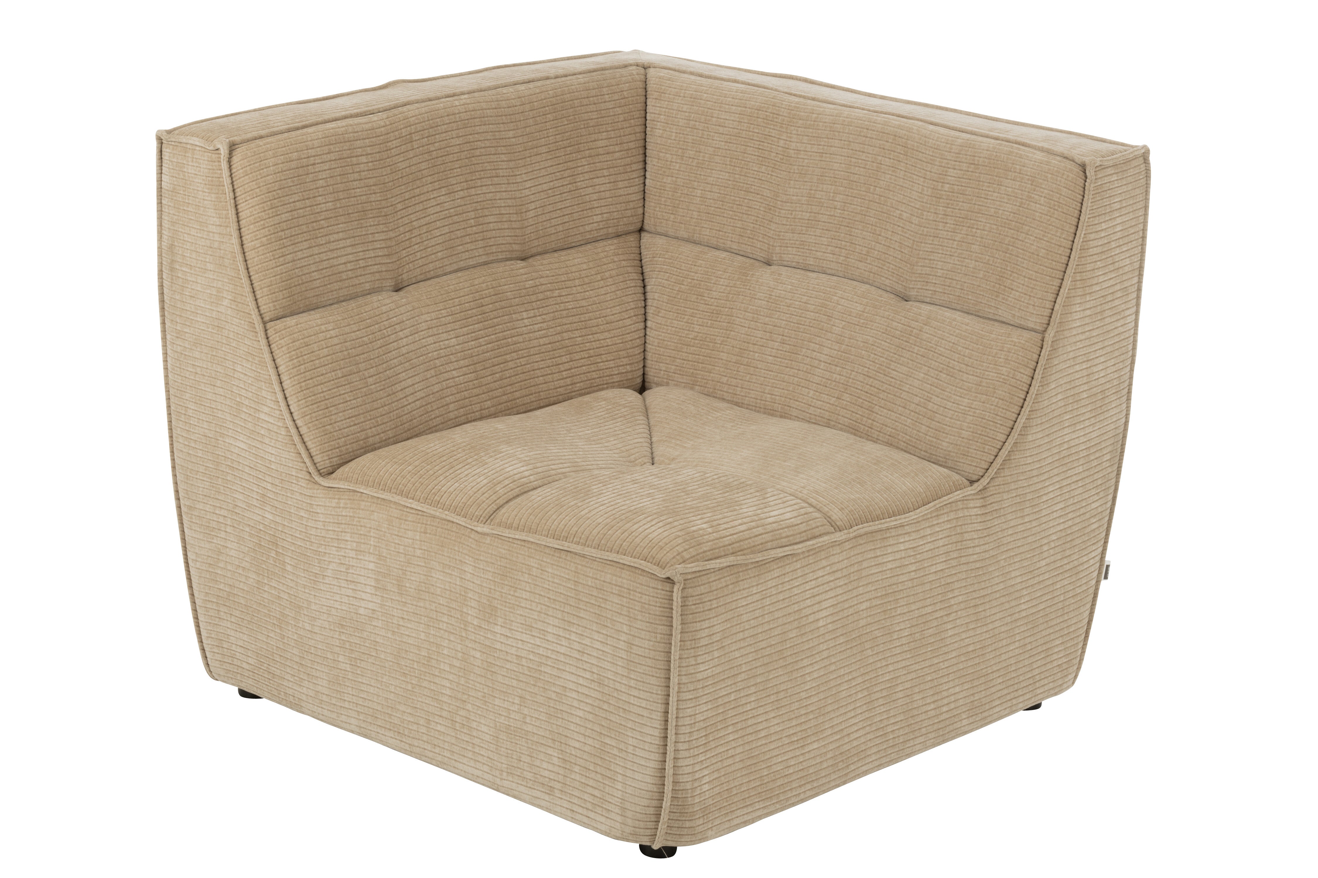 Sofa Ecke Grid Pappelholz/Schaum Dunkel Beige