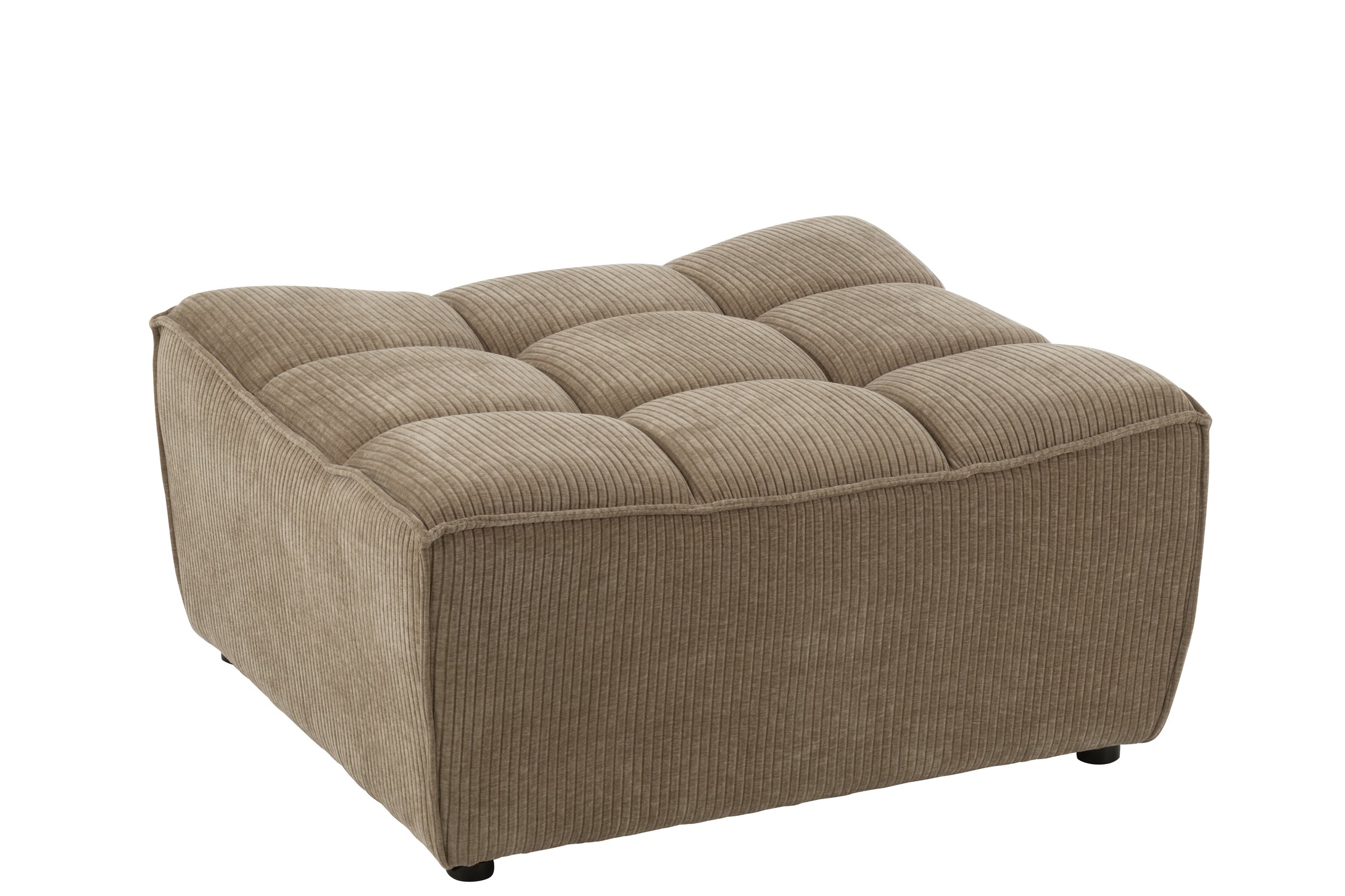 Hocker Grid Pappelholz/Schaum Dunkel Taupe