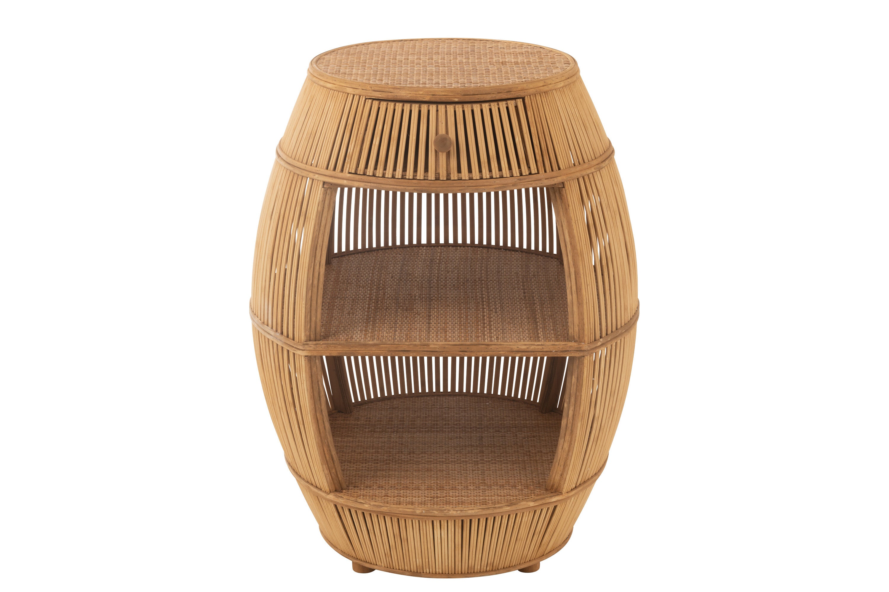 Tisch Barrel Rattan/Bambus Natur