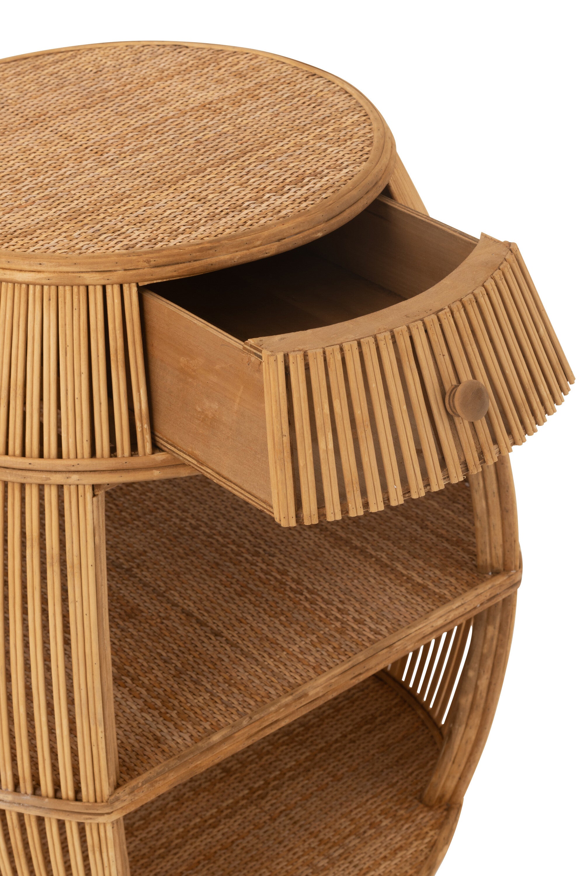 Tisch Barrel Rattan/Bambus Natur