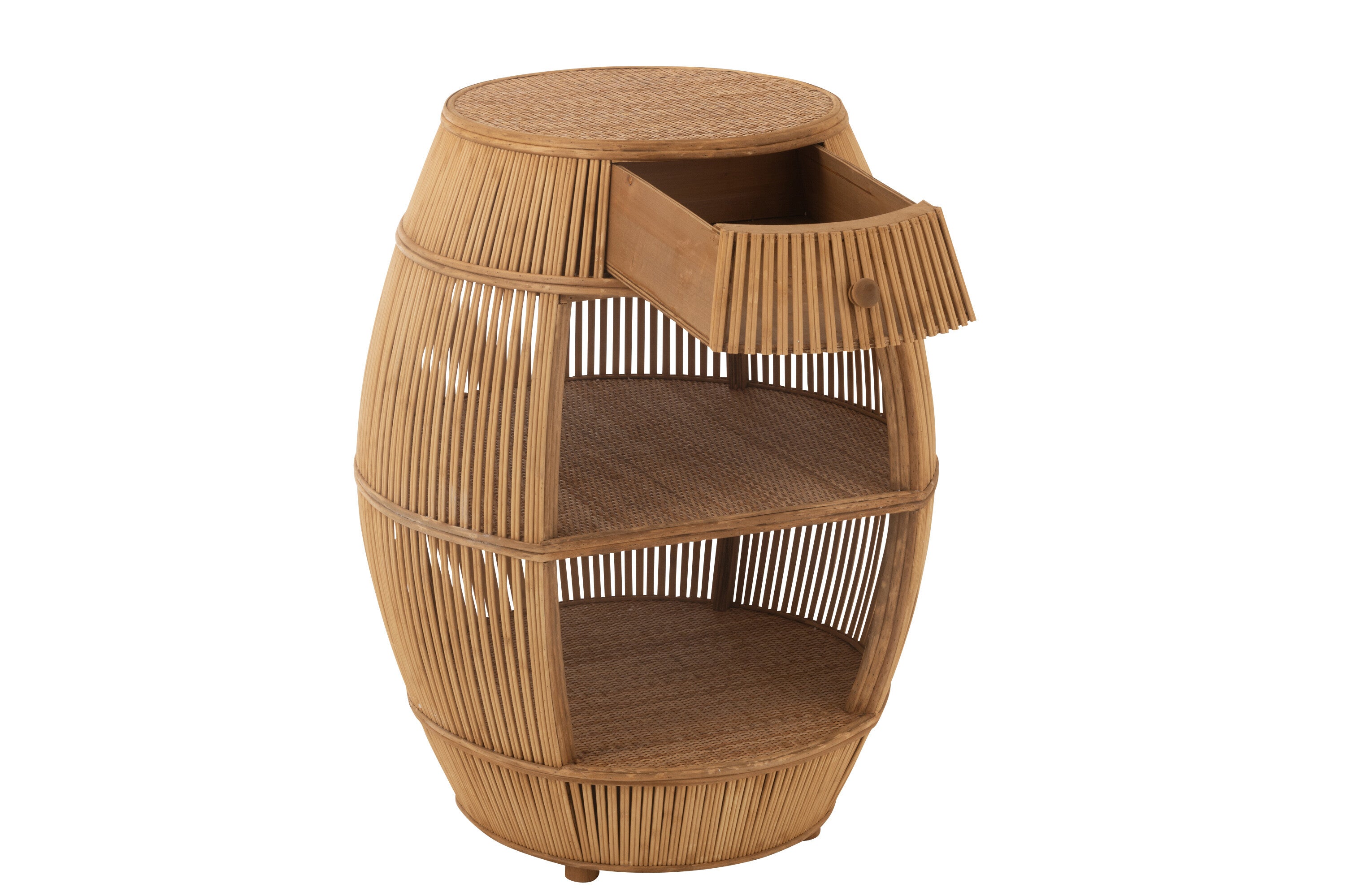 Tisch Barrel Rattan/Bambus Natur