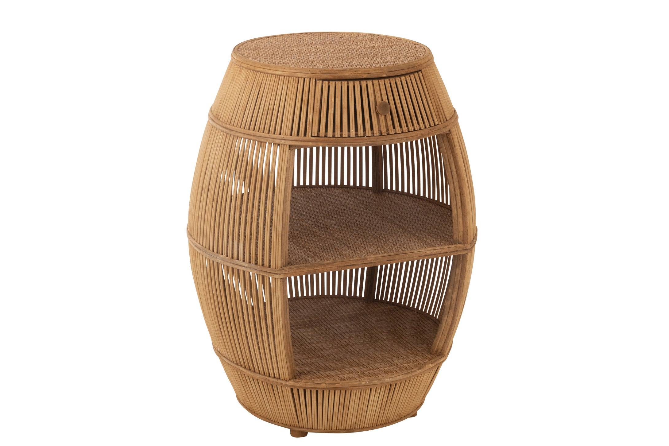 Tisch Barrel Rattan/Bambus Natur