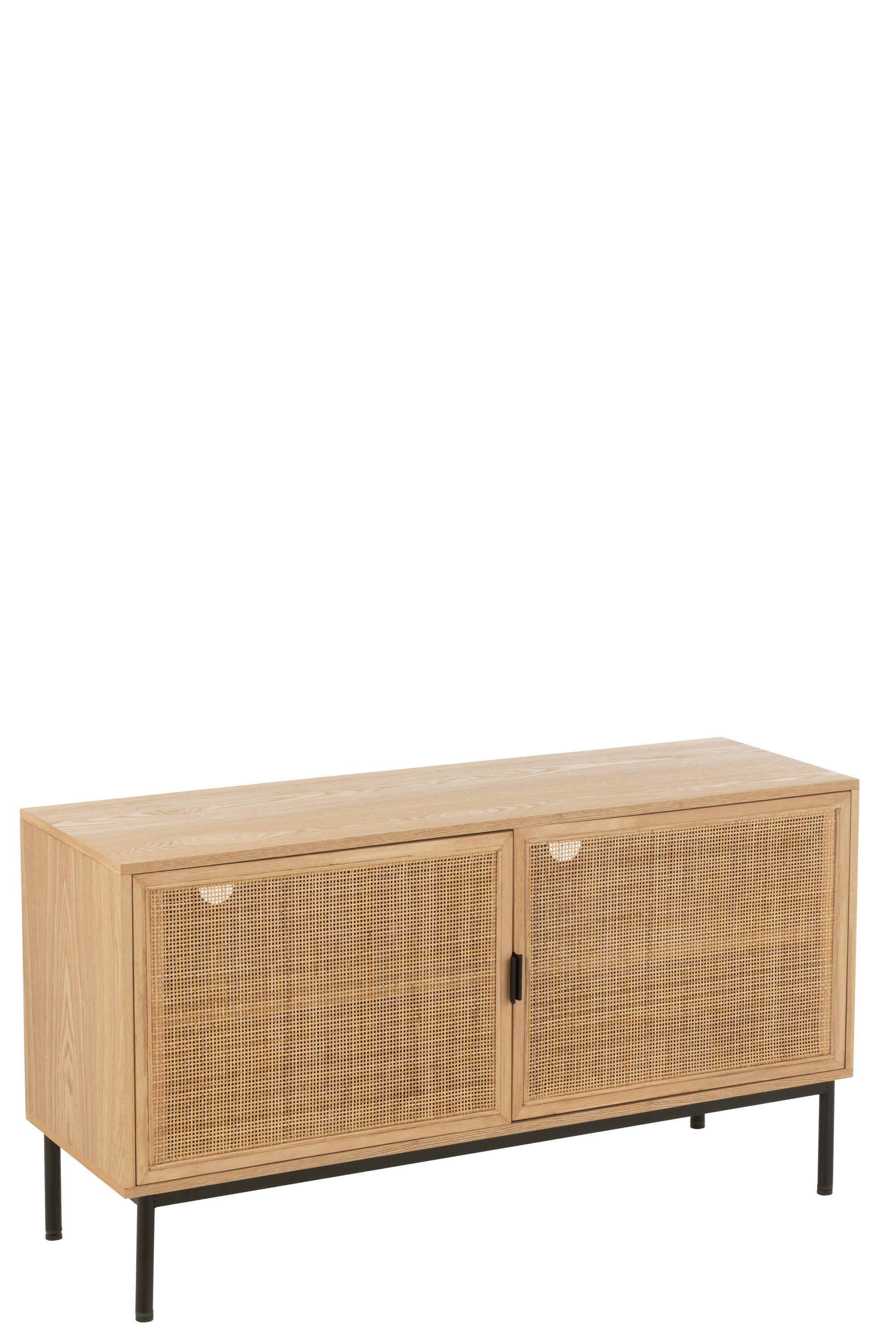 Sideboard Lio Mdf/Metall Natur/Schwarz Large