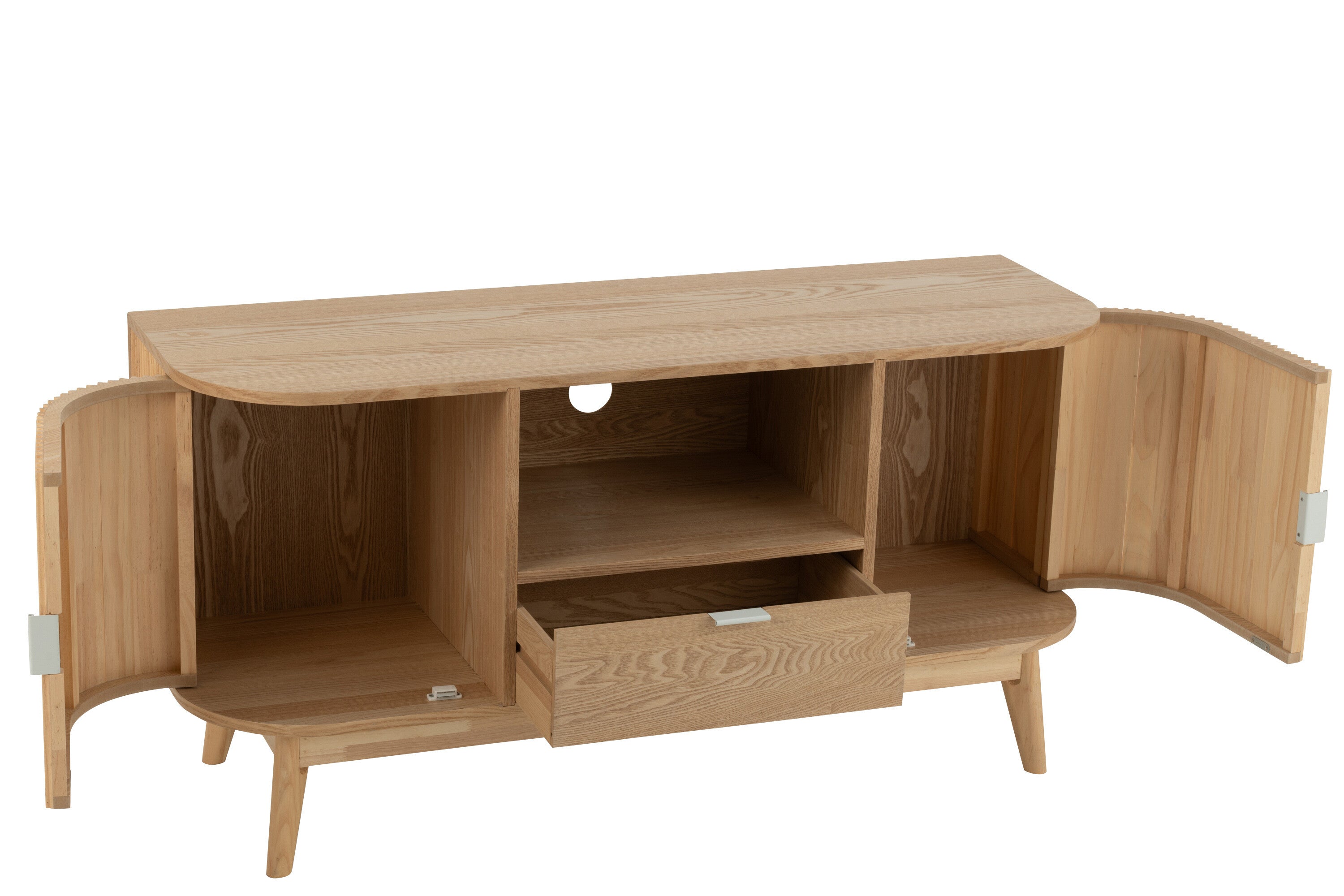 Sideboard Round Mdf/Kiefernholz Natur