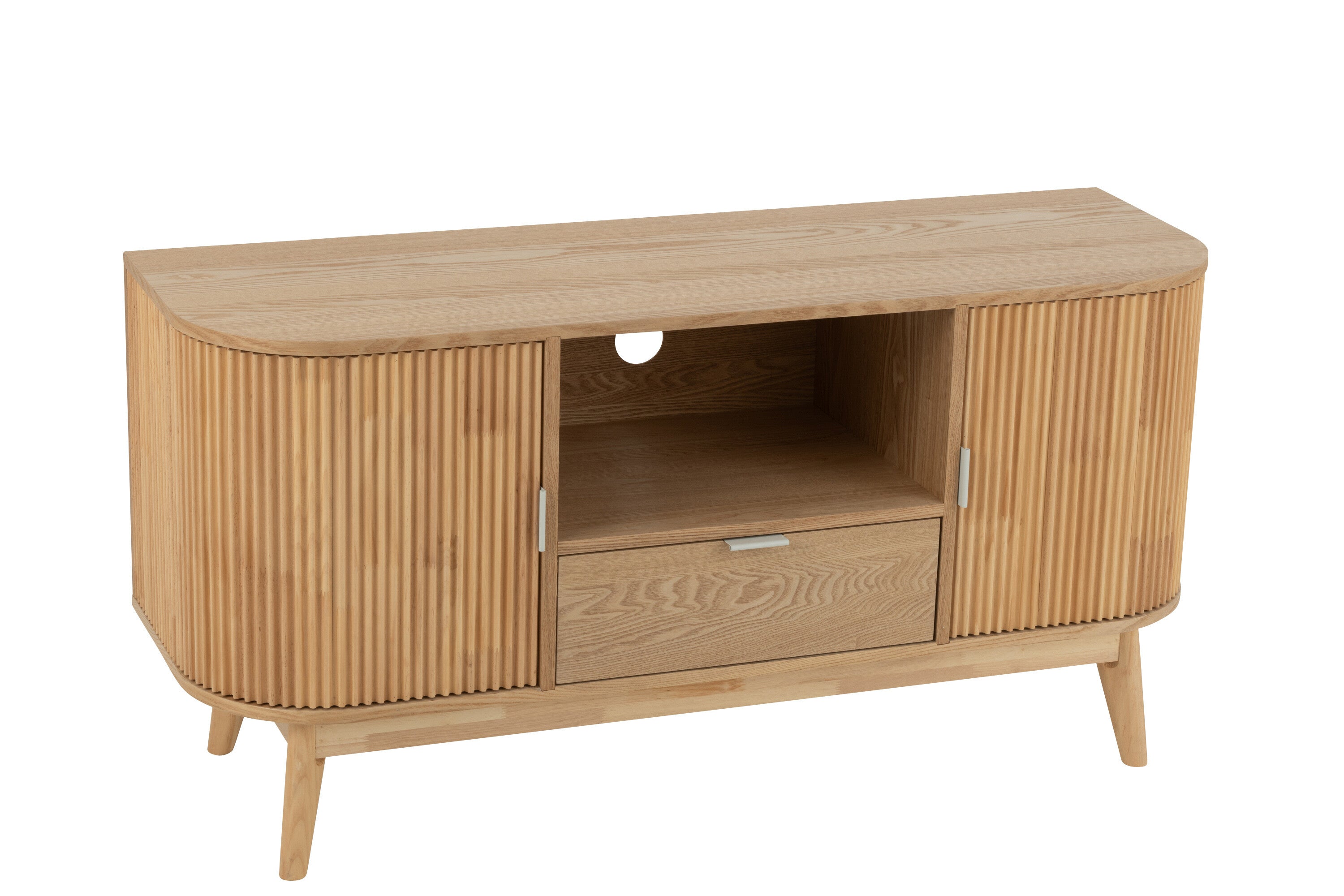 Sideboard Round Mdf/Kiefernholz Natur