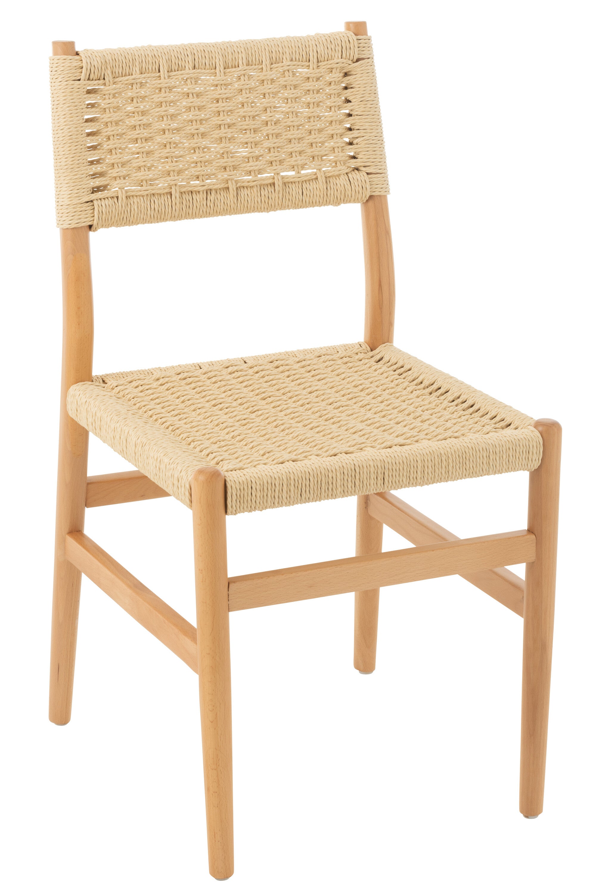 Stuhl Lap 2er Set Buchenholz/Seil Natur