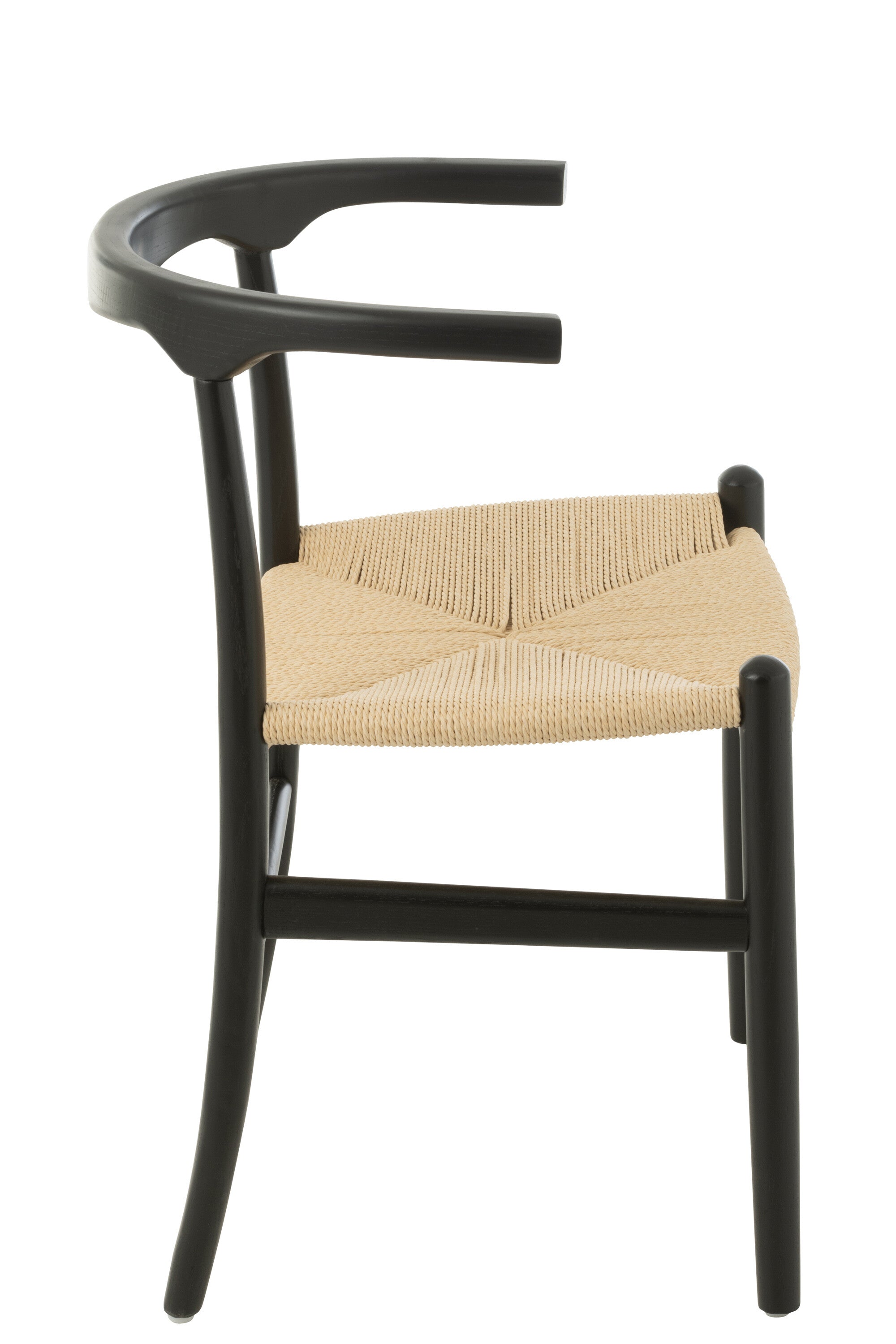 Stuhl Toon Buchenholz/Seil Schwarz