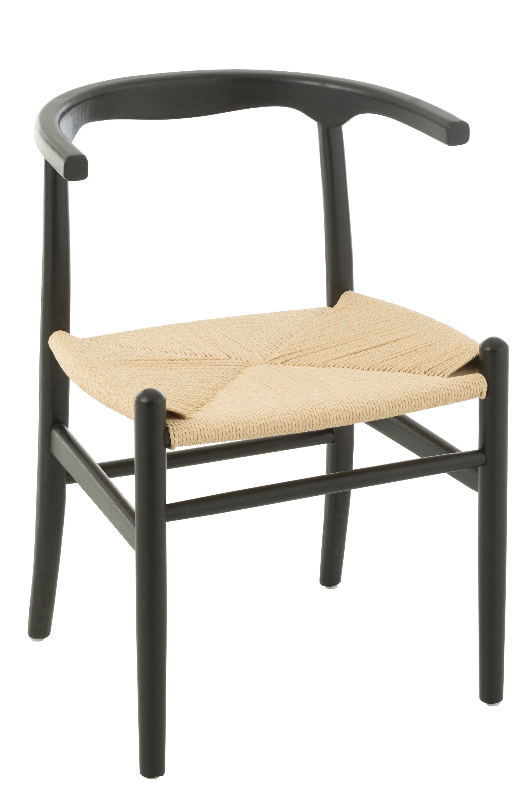 Stuhl Toon Buchenholz/Seil Schwarz