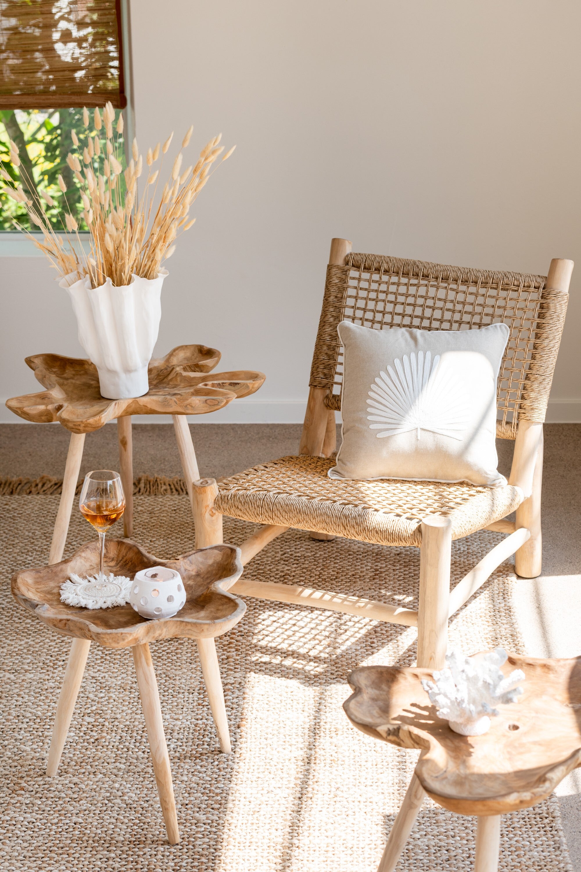 Sessel Vita Teak/Plastik Natur