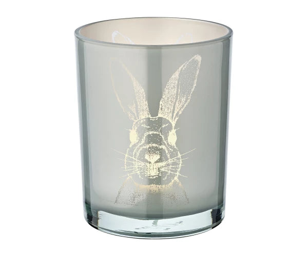 Glas Windlicht Hase H 13 cm - Edzard