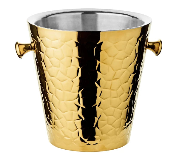 Sektkühler Capri mit Ständer in gold H 83cm - Edzard