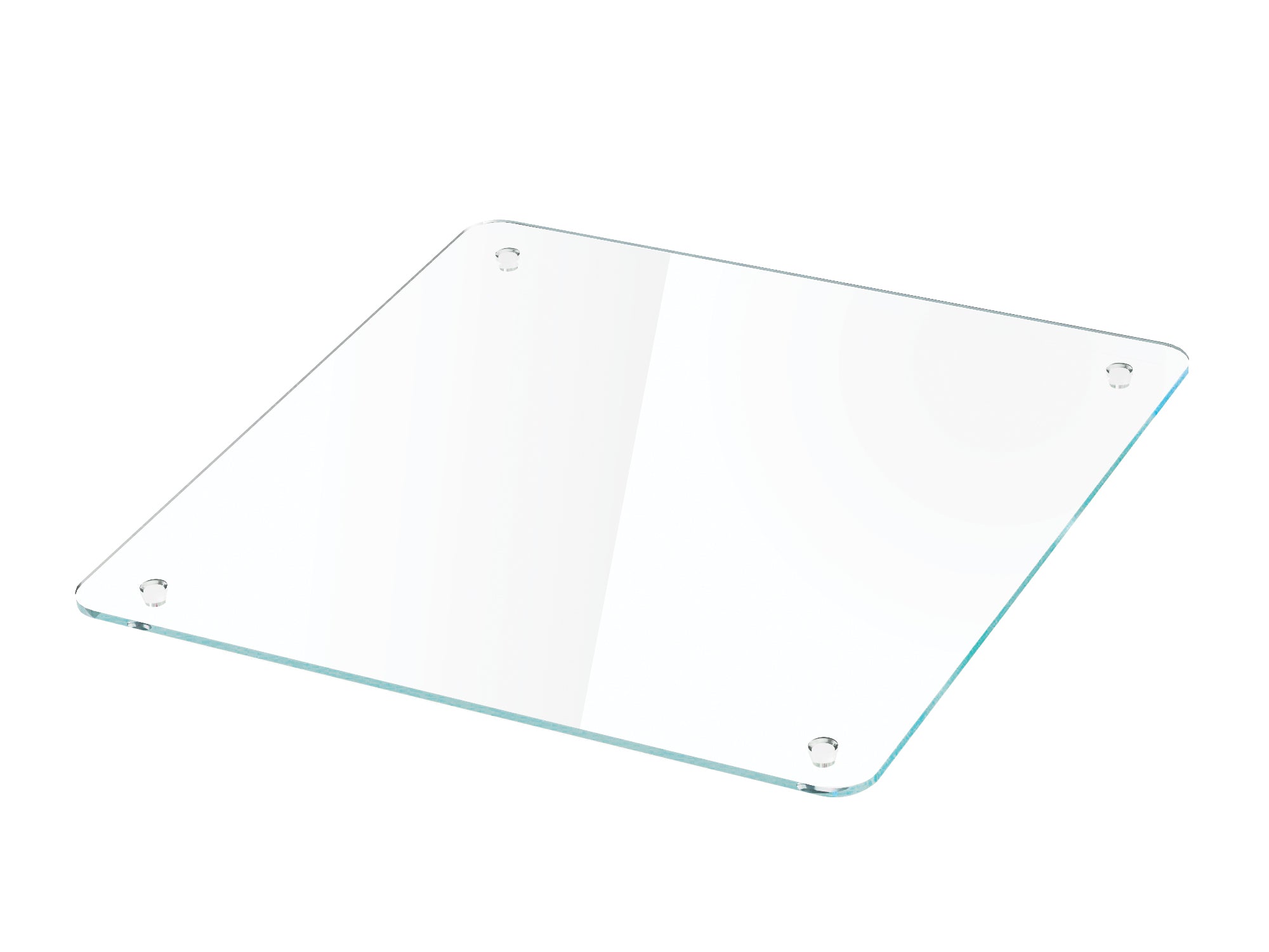 Quadratisches Glastop für den Leuchttisch Cube der Firma Moree; Sicherheitsglas, 40x40 cm.