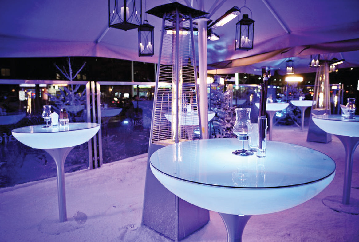Lounge 105 Outdoor LED beleuchteter Tisch