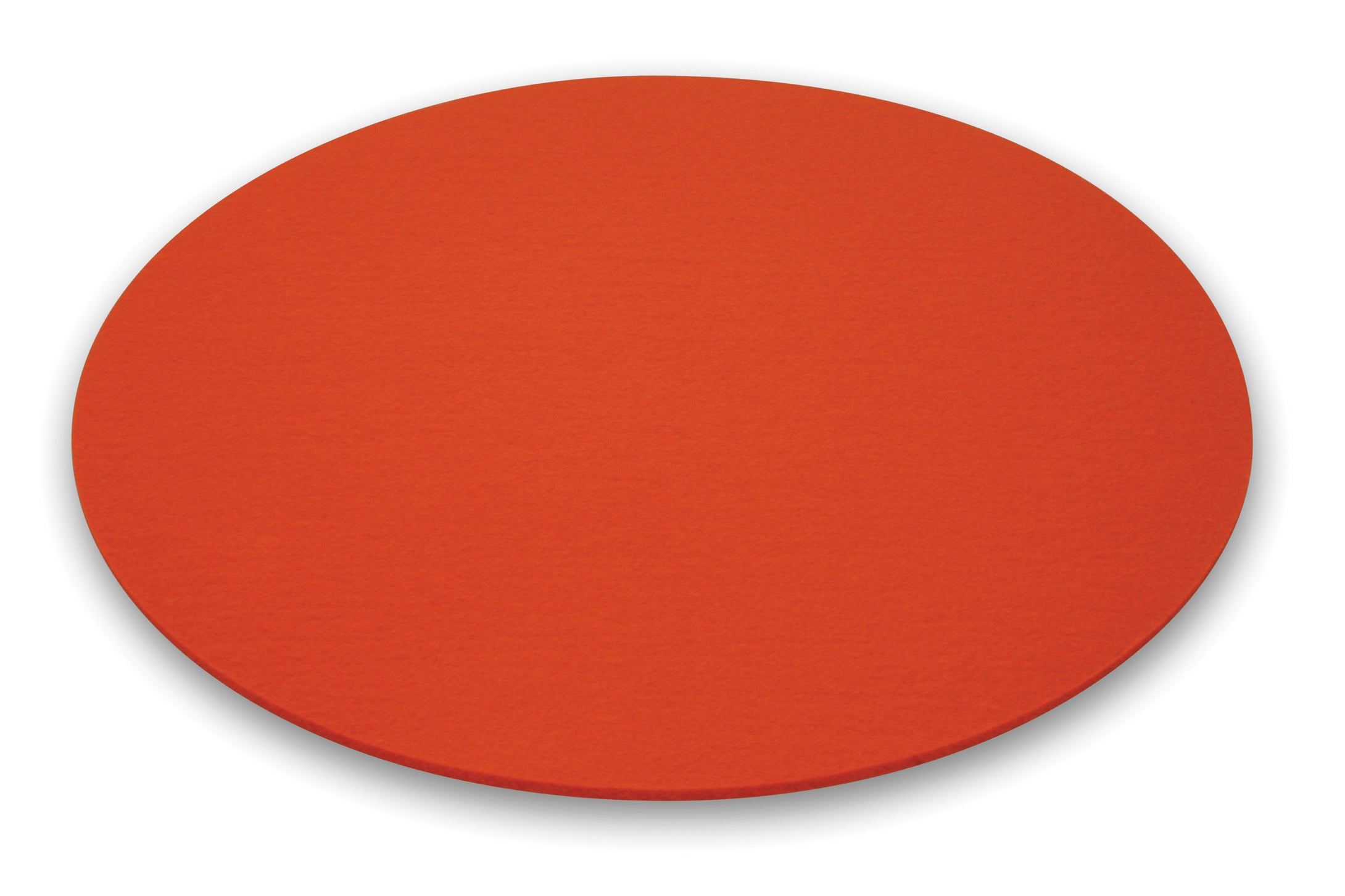 Runde Filzauflage für den Leuchttisch BUBBLE von Moree in orange; Ø 40cm.