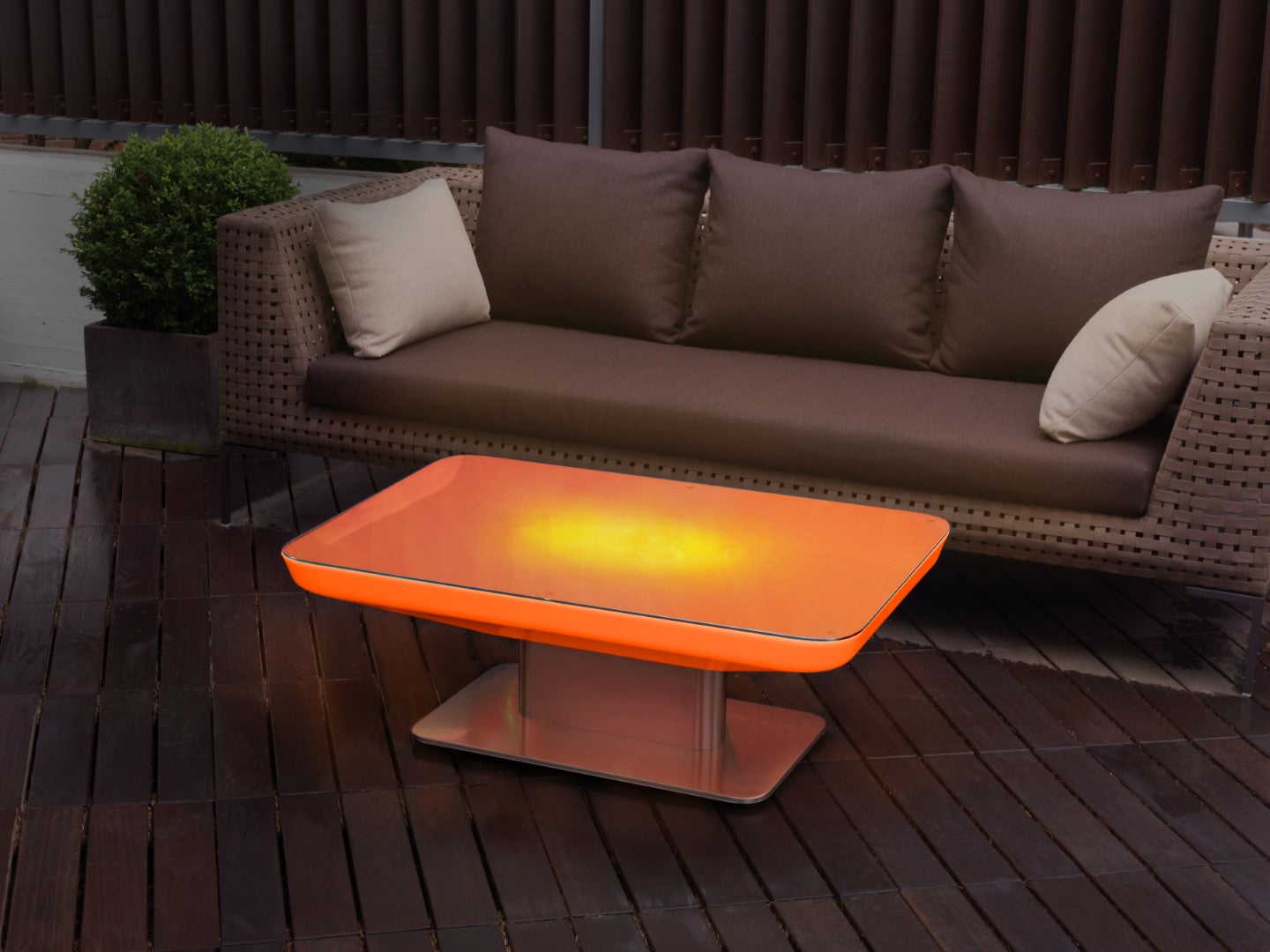 Studio 36 LED Accu Outdoor beleuchteter Lounge Tisch