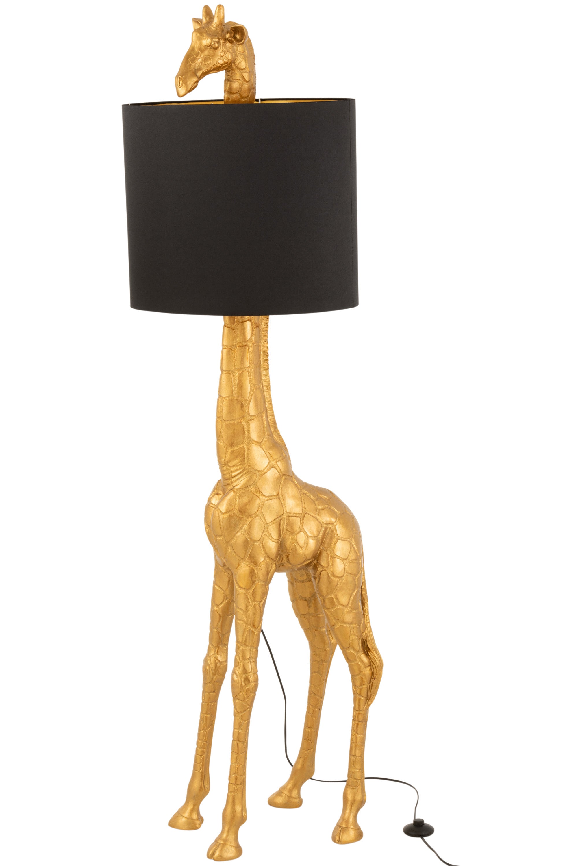 LAMPE GIRAFFE POLY GOLD (53x33,5x179cm)