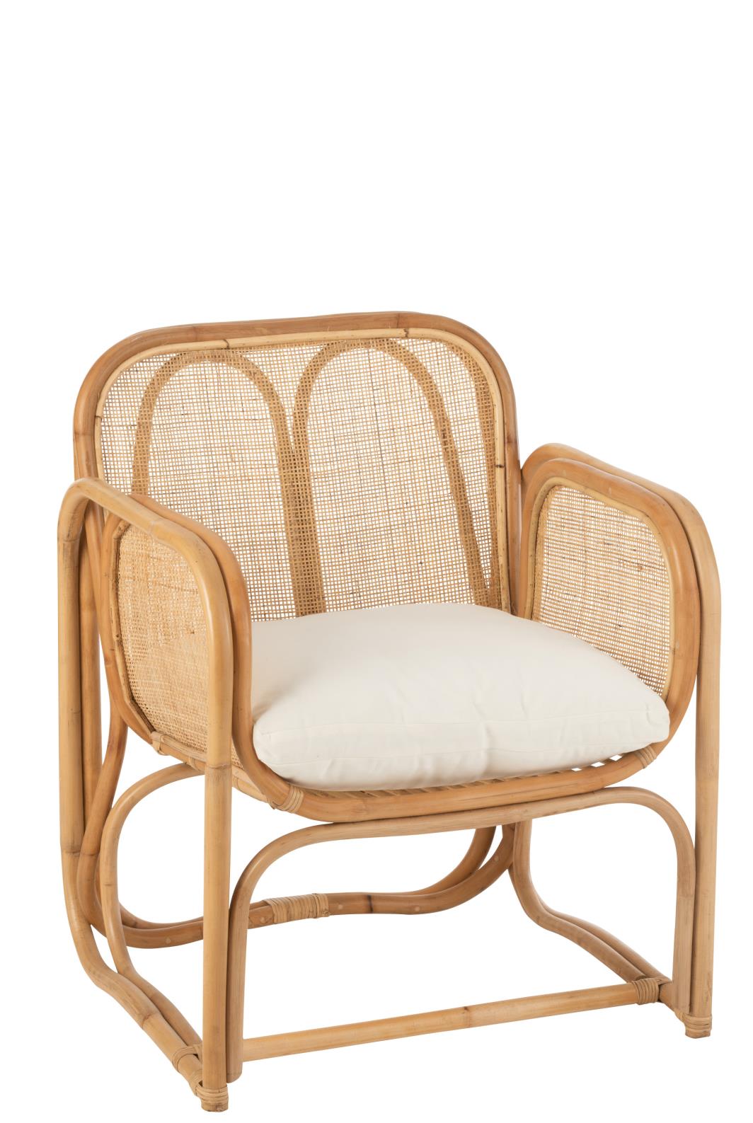 STUHL INKL. KISSEN CASABLANCA RATTAN NATUR