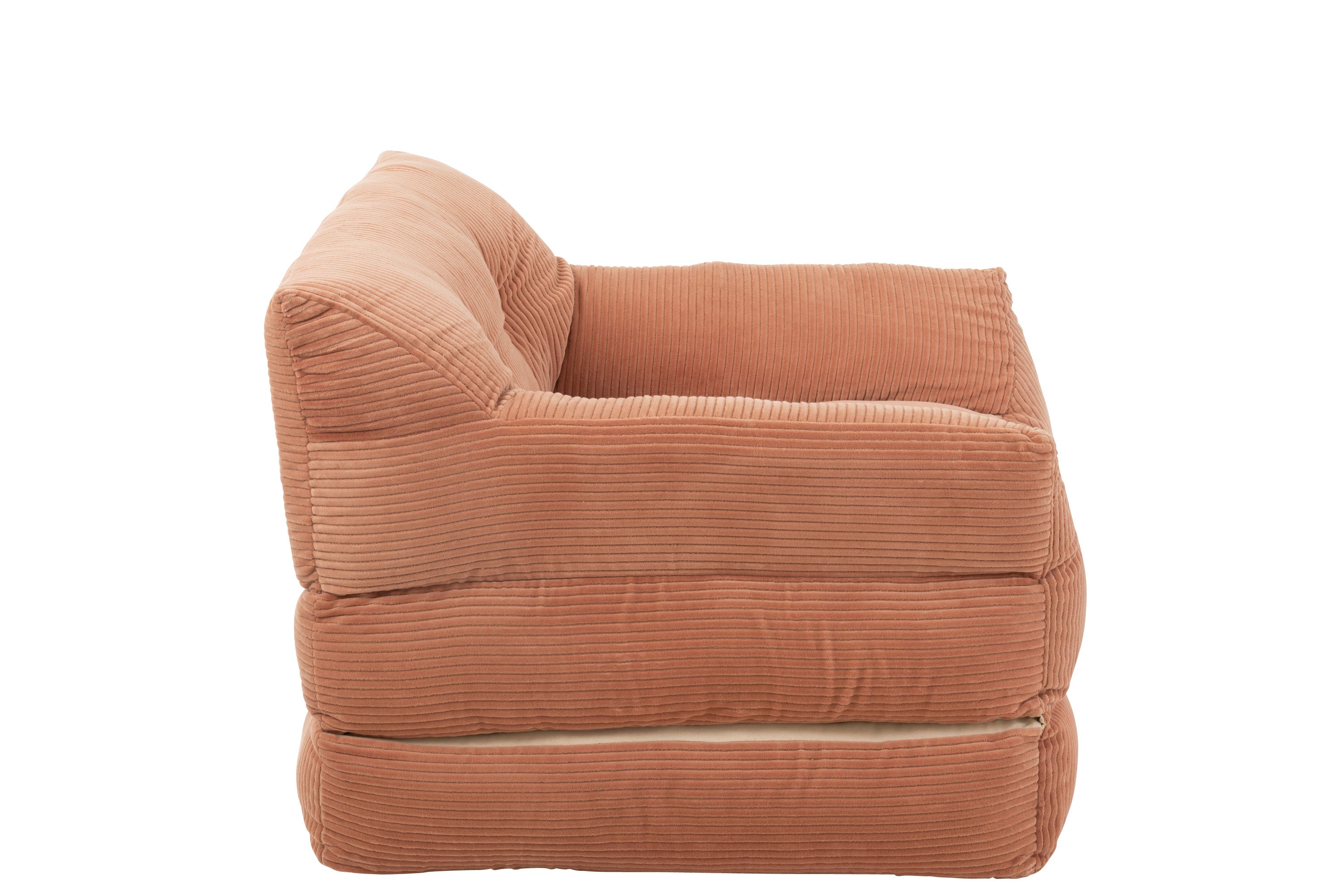 SESSEL 1 PERSON VELOURS BAUMWOLLE ROSA