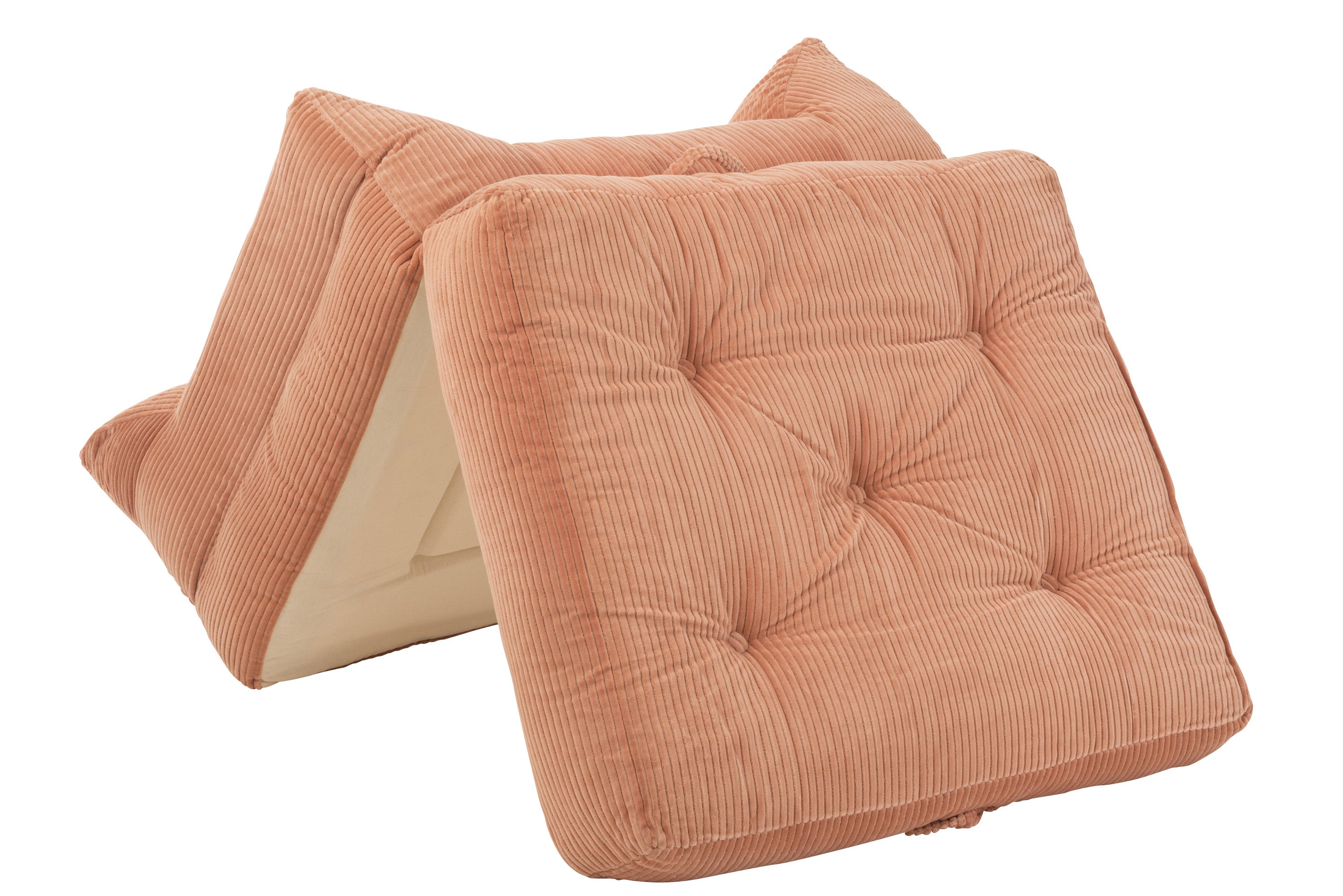 SESSEL 1 PERSON VELOURS BAUMWOLLE ROSA