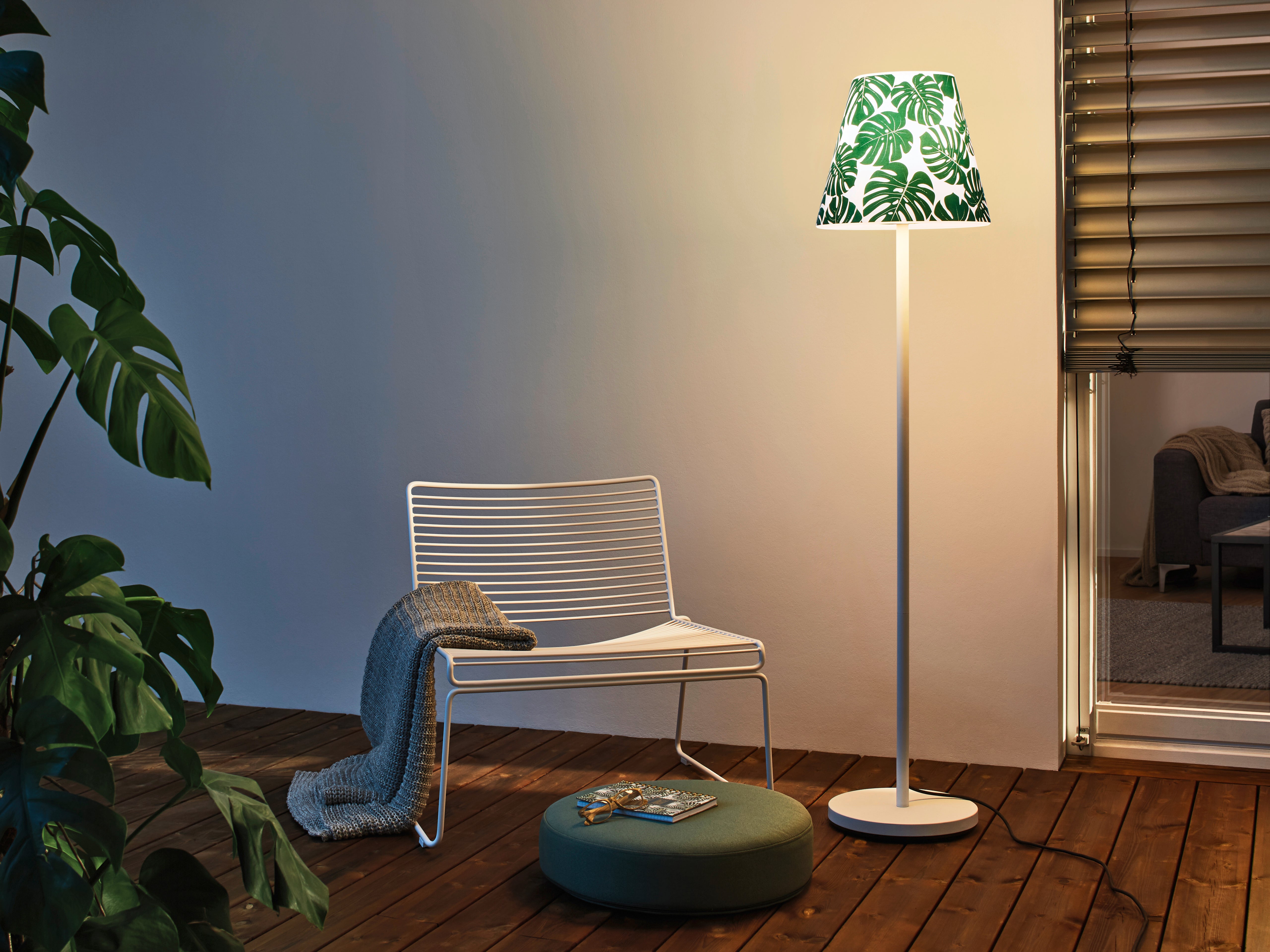 SWAP mit Green Jungle Design-Lampenschirm Stehlampe