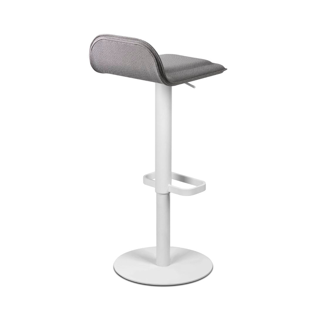 DAVE Ad White/Light Grey adjustable Barhocker