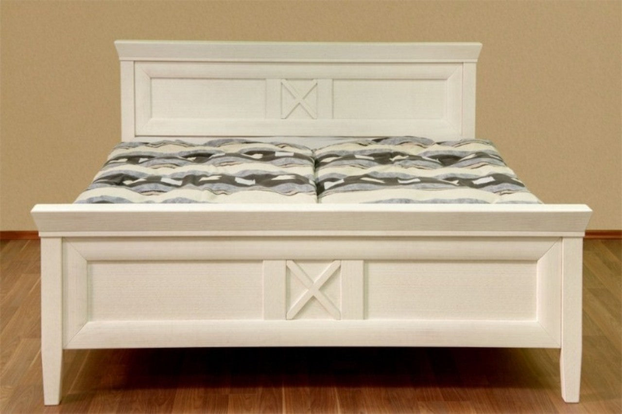 Bett Doppelbett Quadro 200 x 200 cm, Pinie massiv