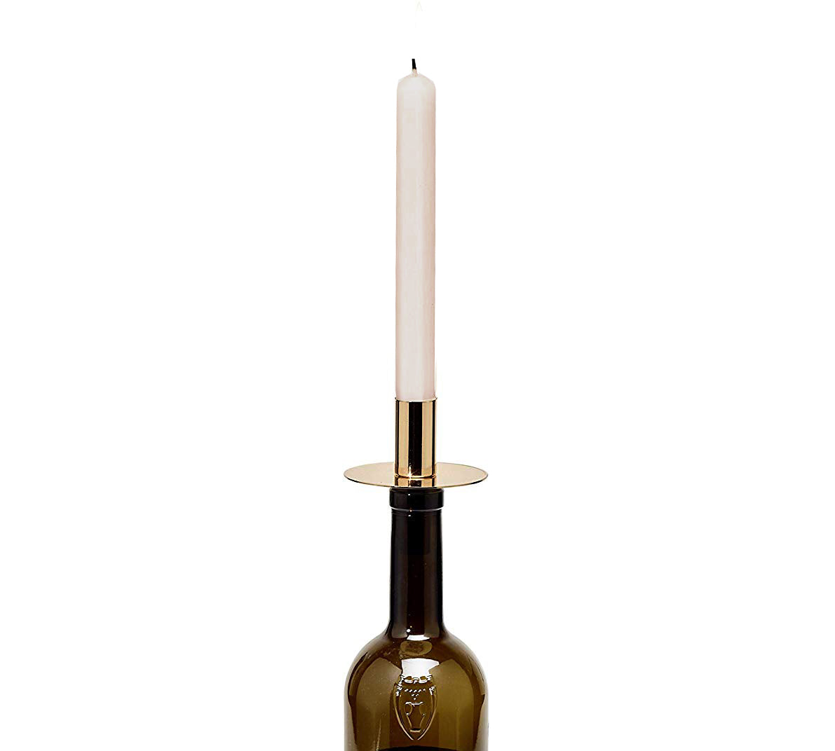 Flaschenaufsatz Weinkerze Gold H 8 cm - Edzard