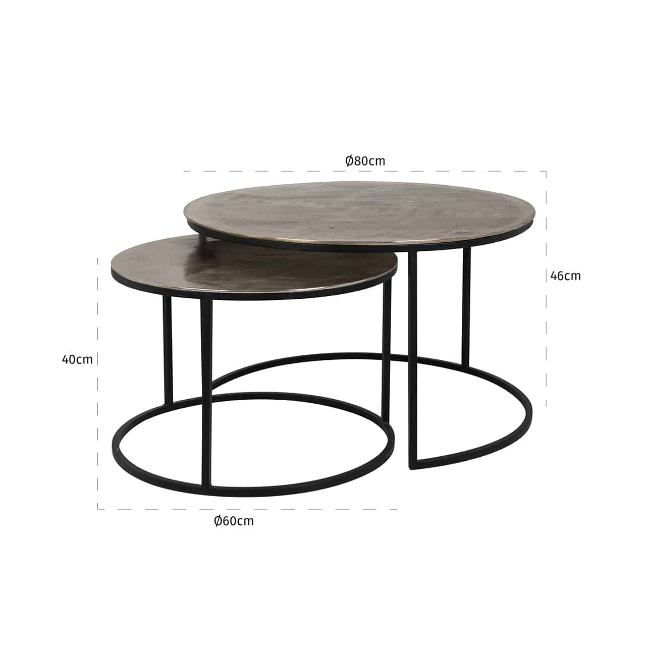 Coffee table Brooke set of 2825005richmond