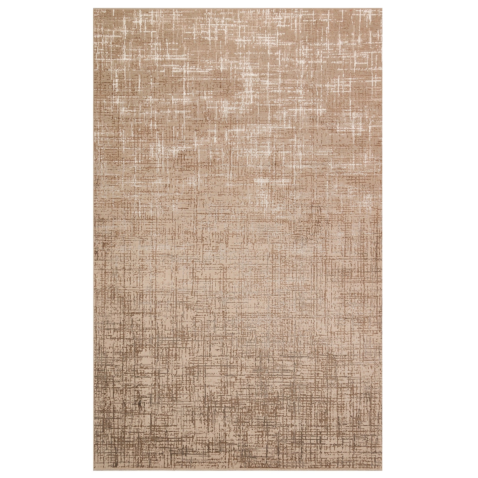 Teppich Byblos mandelfarben von Richmond; rechteckiger Teppich aus glänzendem Material.