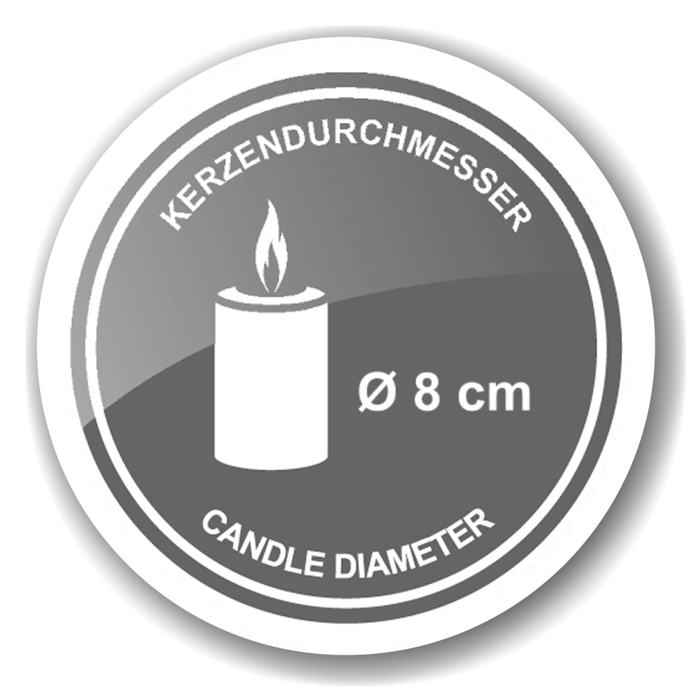 Kerzenständer Sanremo 2er Set Ø 10 cm - Edzard