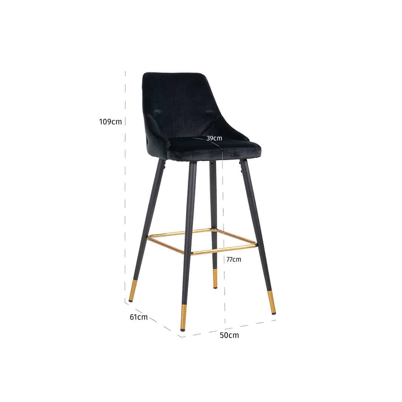 Bar stool Imani black velvets4476-black-velvetrichmond