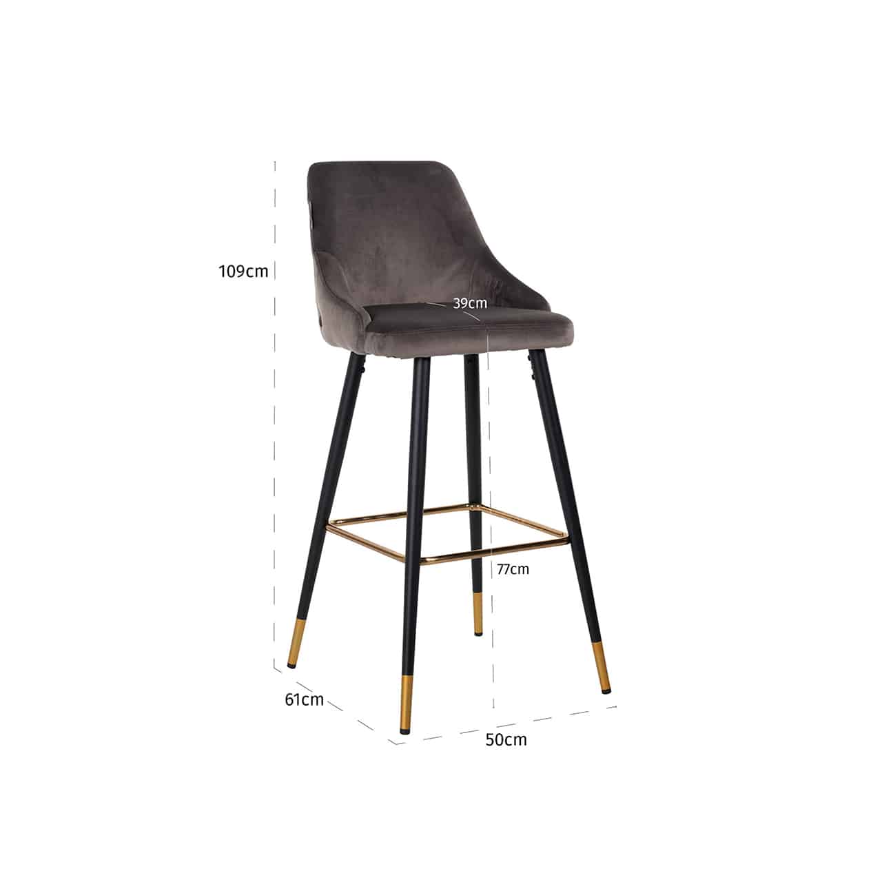 Chair Clara Stone velvet/ blacks4451-stone-velvetrichmond