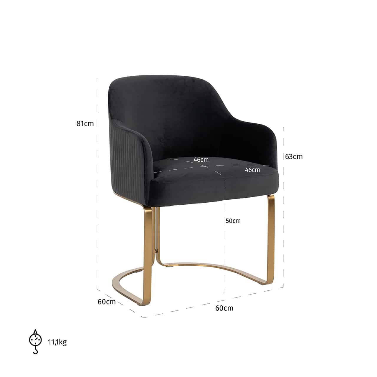 Easy Chair Kylie Stone velvet / golds4491-stone-velvetrichmond