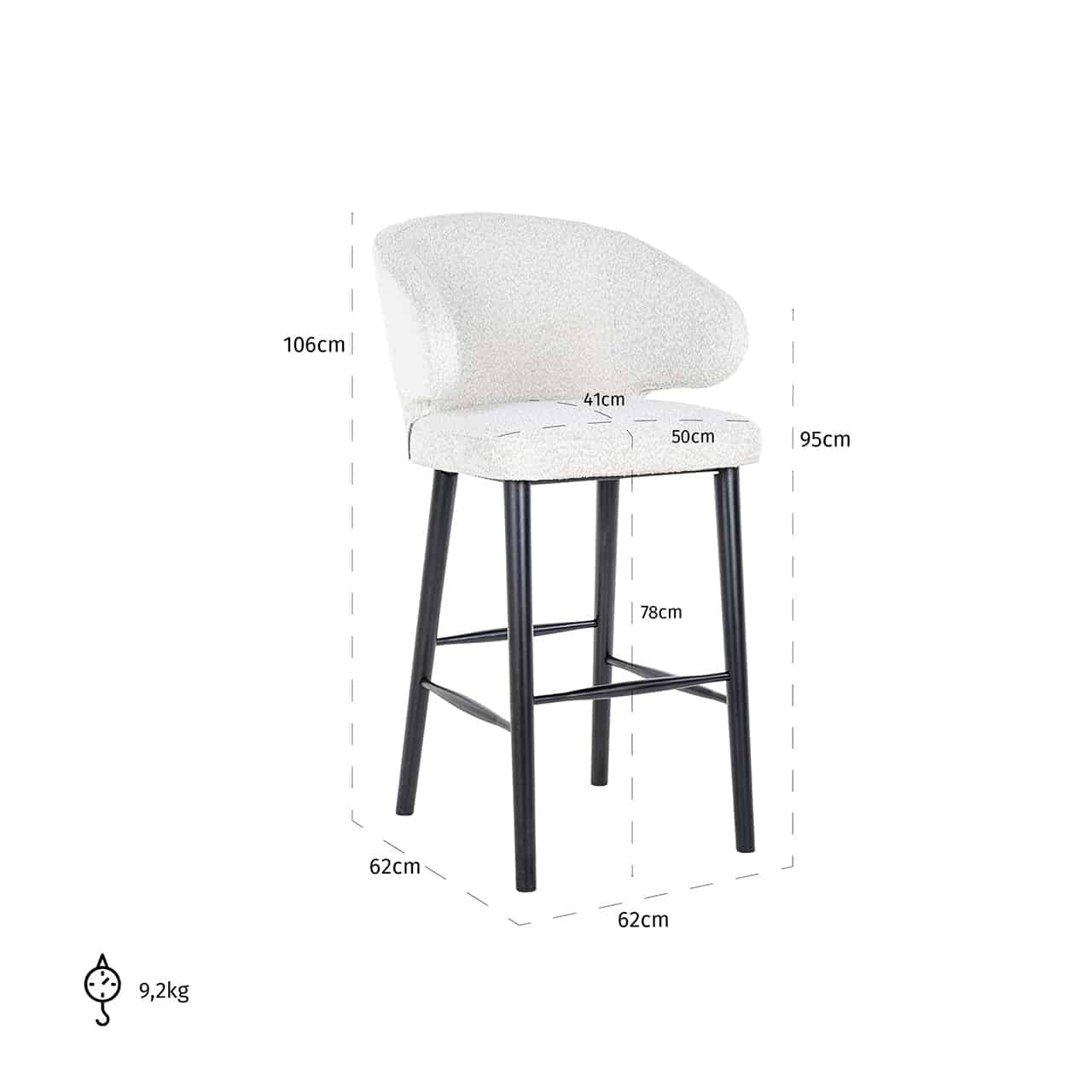 Bar stool Indigo stone velvets4496-stone-velvetrichmond