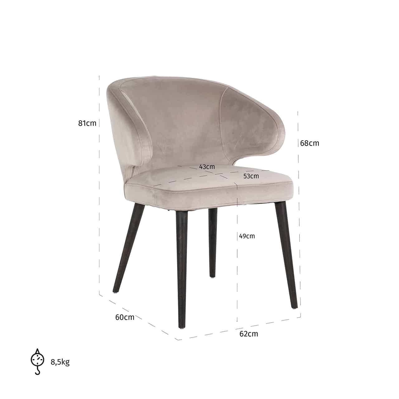 Bar stool Indigo white bouclés4496-white-bouclerichmond