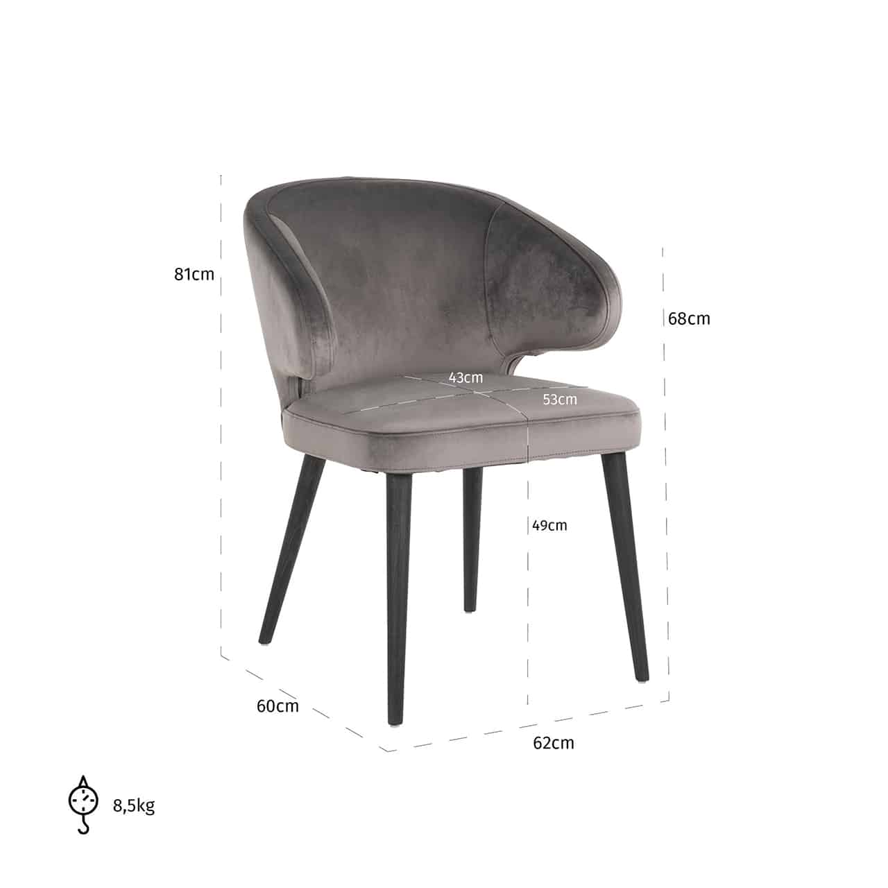 Chair Indigo khaki velvets4497-khaki-velvetrichmond