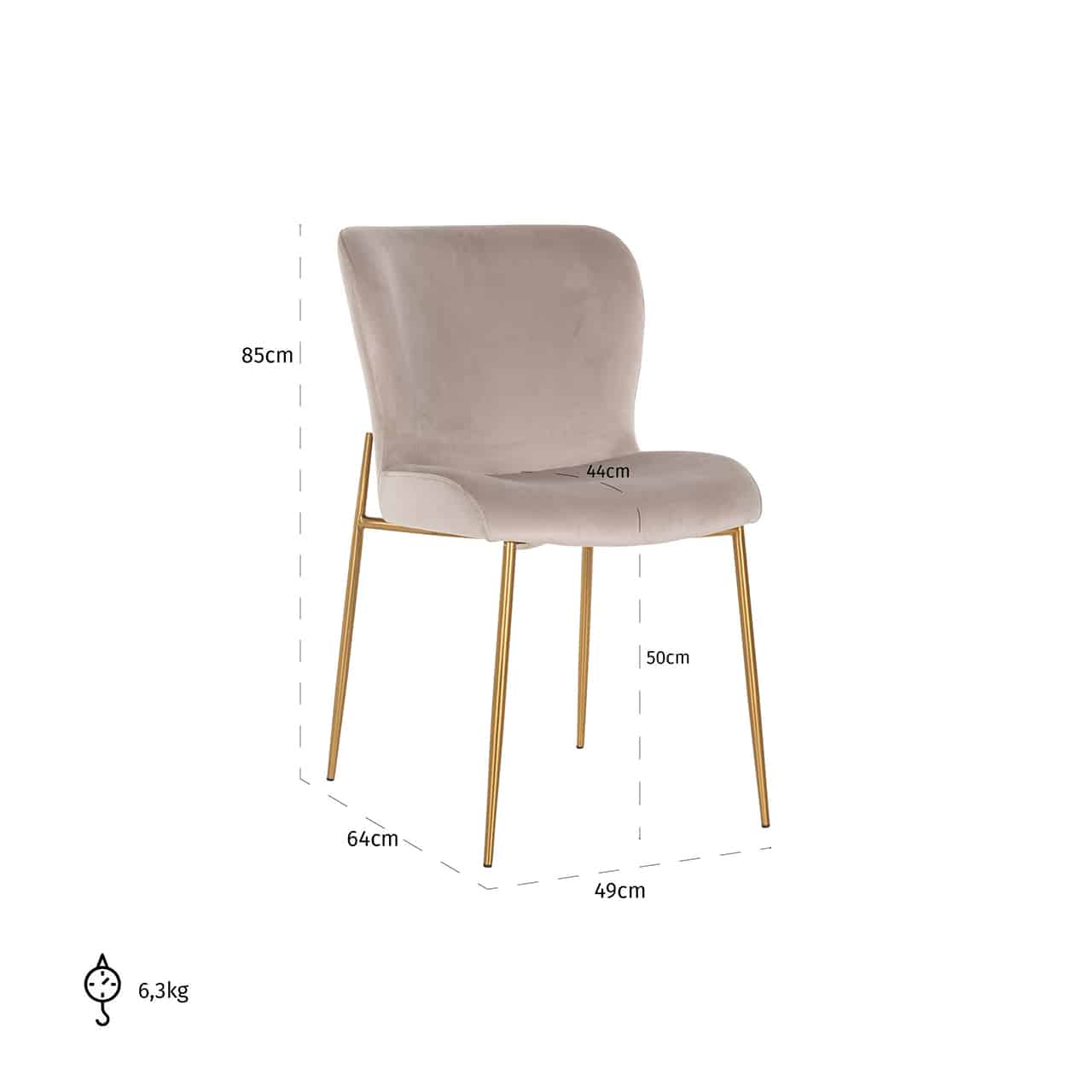 Chair Fallon white bouclé / blacks4507-white-bouclerichmond