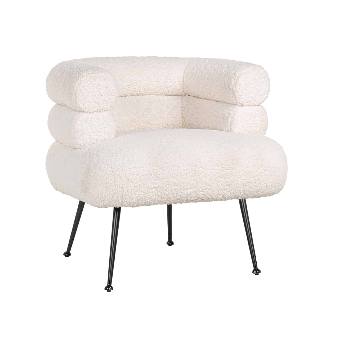 Easy Chair Amelia white faux Sheep / blacks4520-whiterichmond